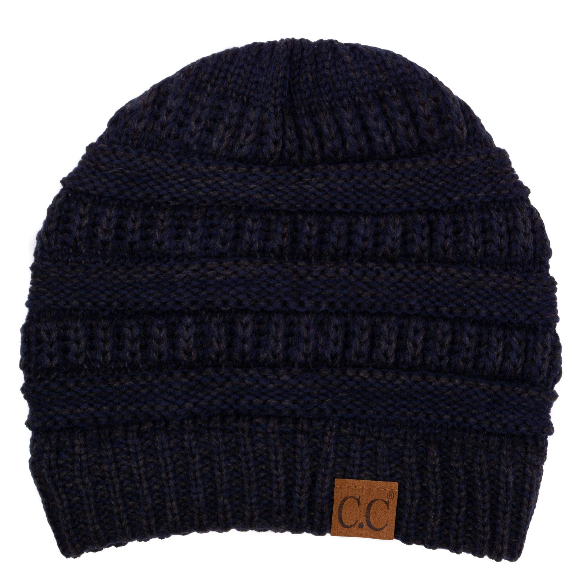 C.C Trendy Warm Chunky Soft Stretch Cable Knit Beanie Skully, Winter Mint, One Size — view 68