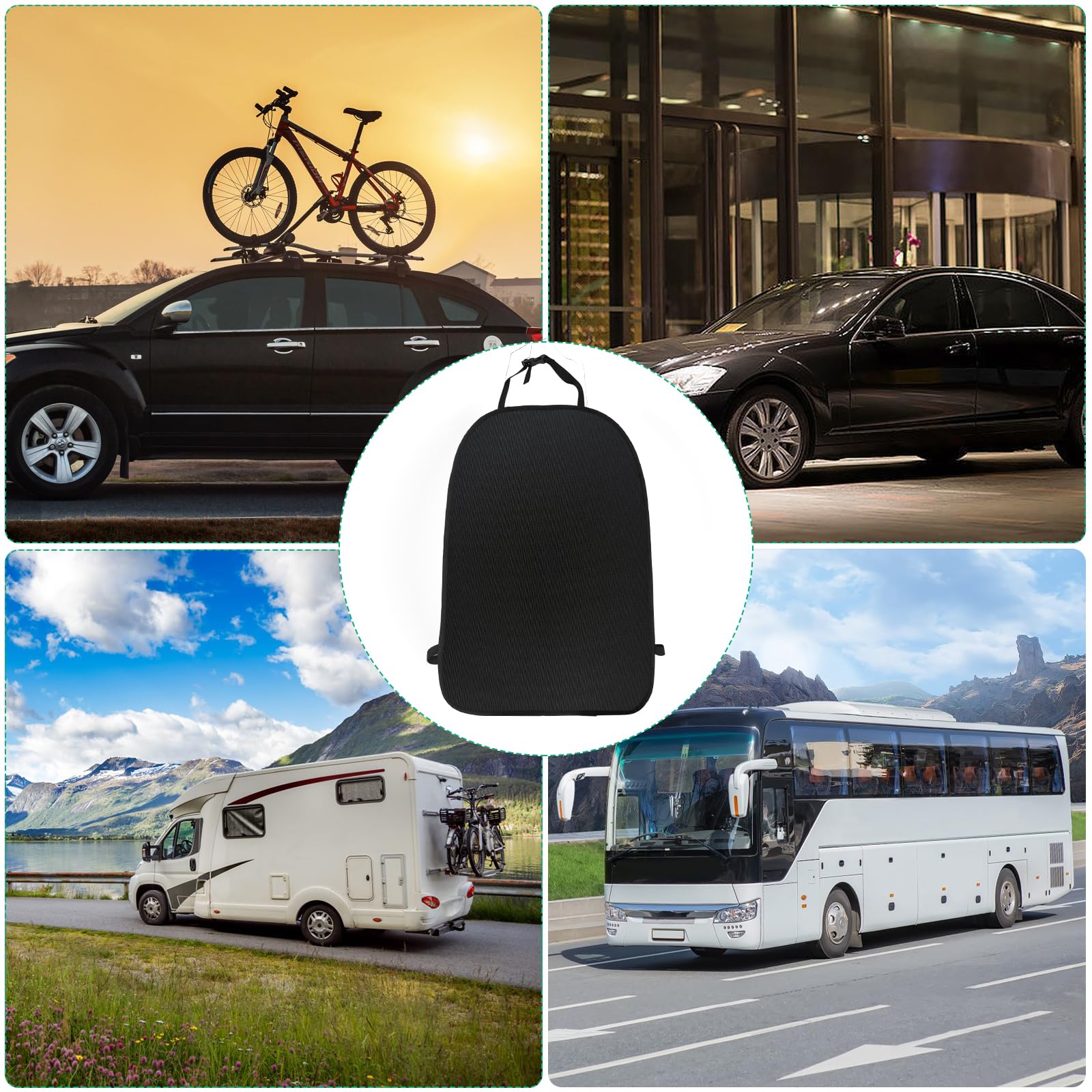 Tekenewbse 2 Pièce Protection Siege Voiture Enfant, Impermeable Protege Siege Voiture Arrière, Dossier Housse Protections Sièges pour Sièges Auto Avant, Protège Contre les Rayures, l’humiditéet Saleté