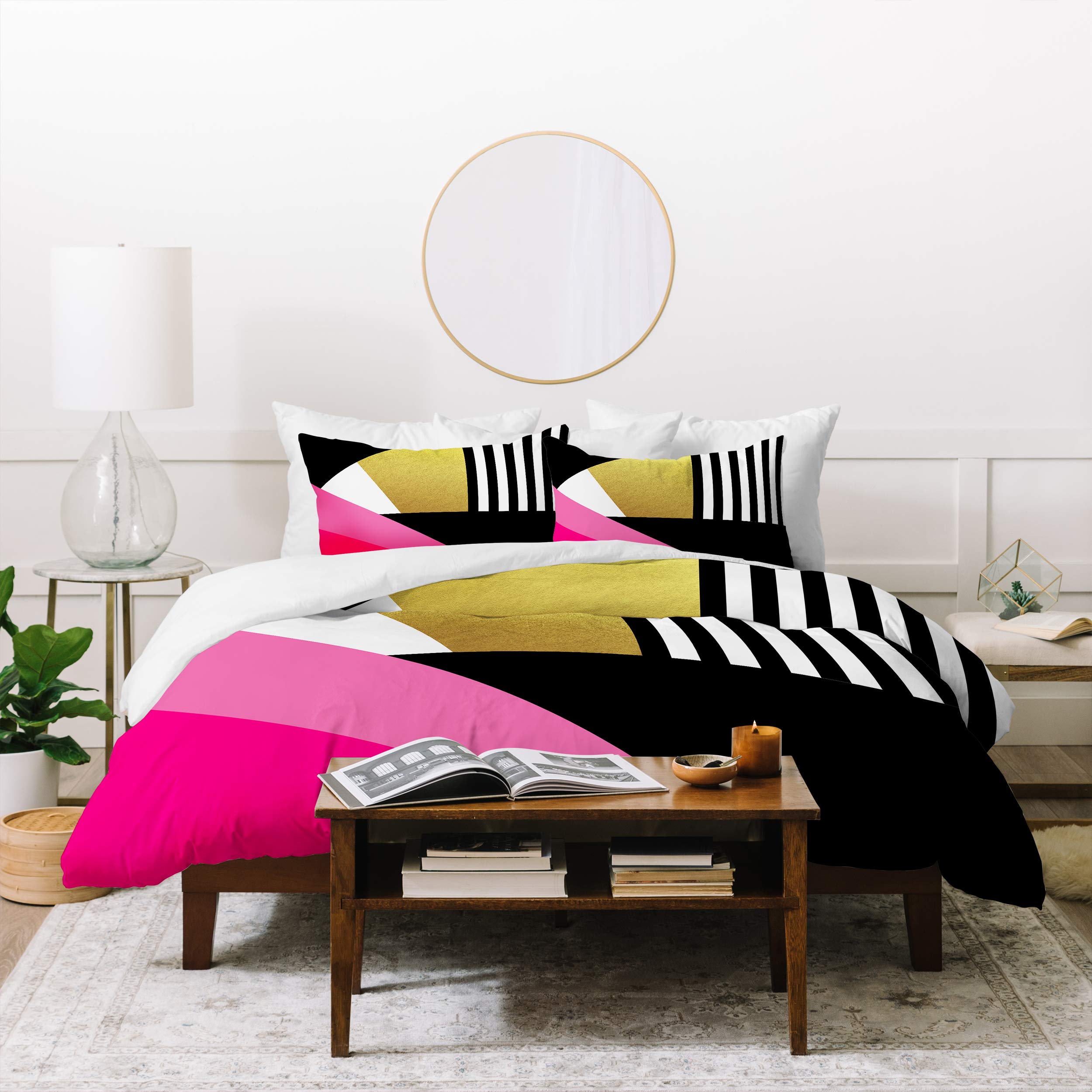 Deny Designs Elisabeth Fredriksson Sweet and Glamorous Duvet Set with Two Pillow Shams, Queen/Full, Multi