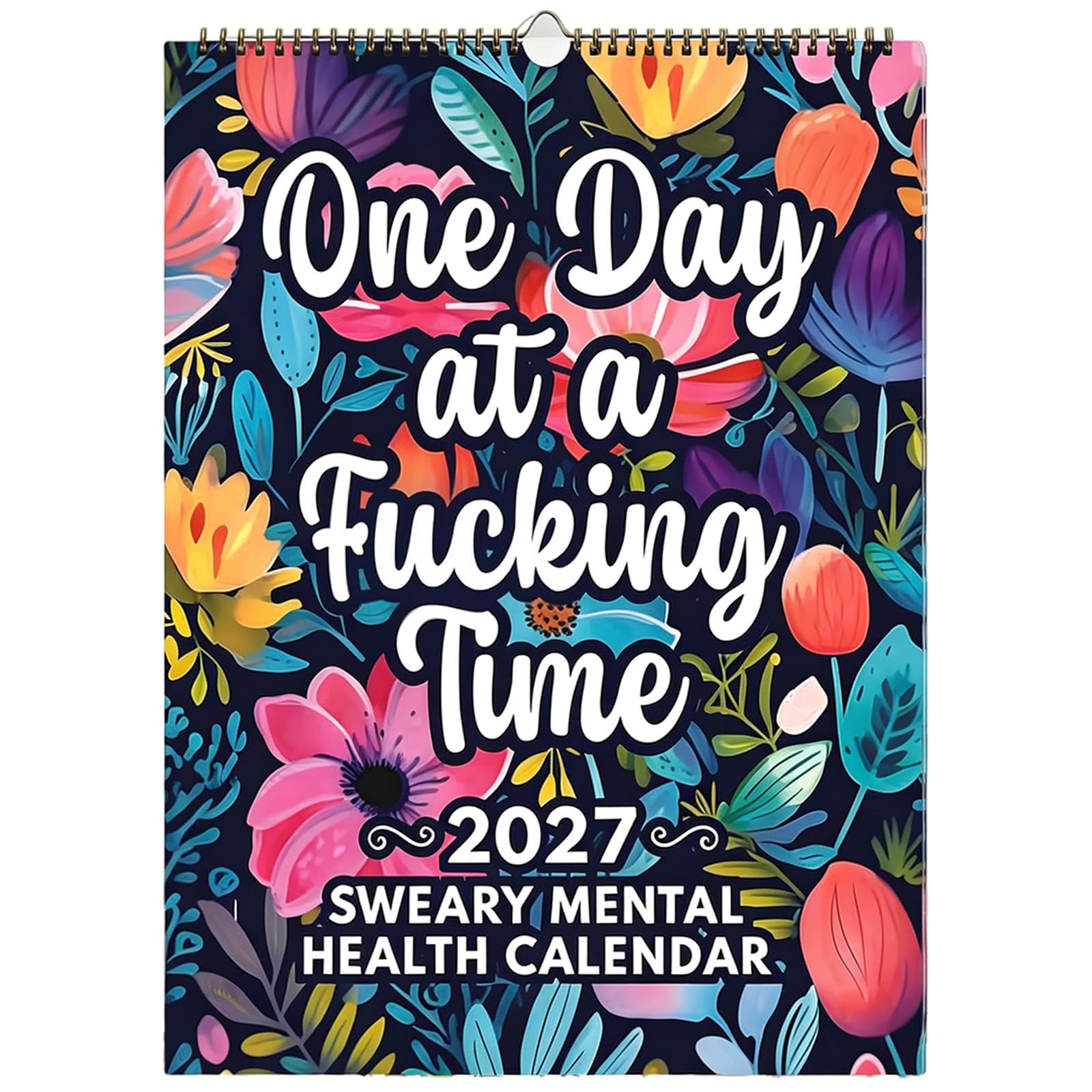 Mental Health 2027 Calendar UK, Creative Wall Planner Calendar 2027 UK with Affirmations, Funny Mental Health 2027 Wall Planner Calendar Family Organiser Calendars for Home, Office