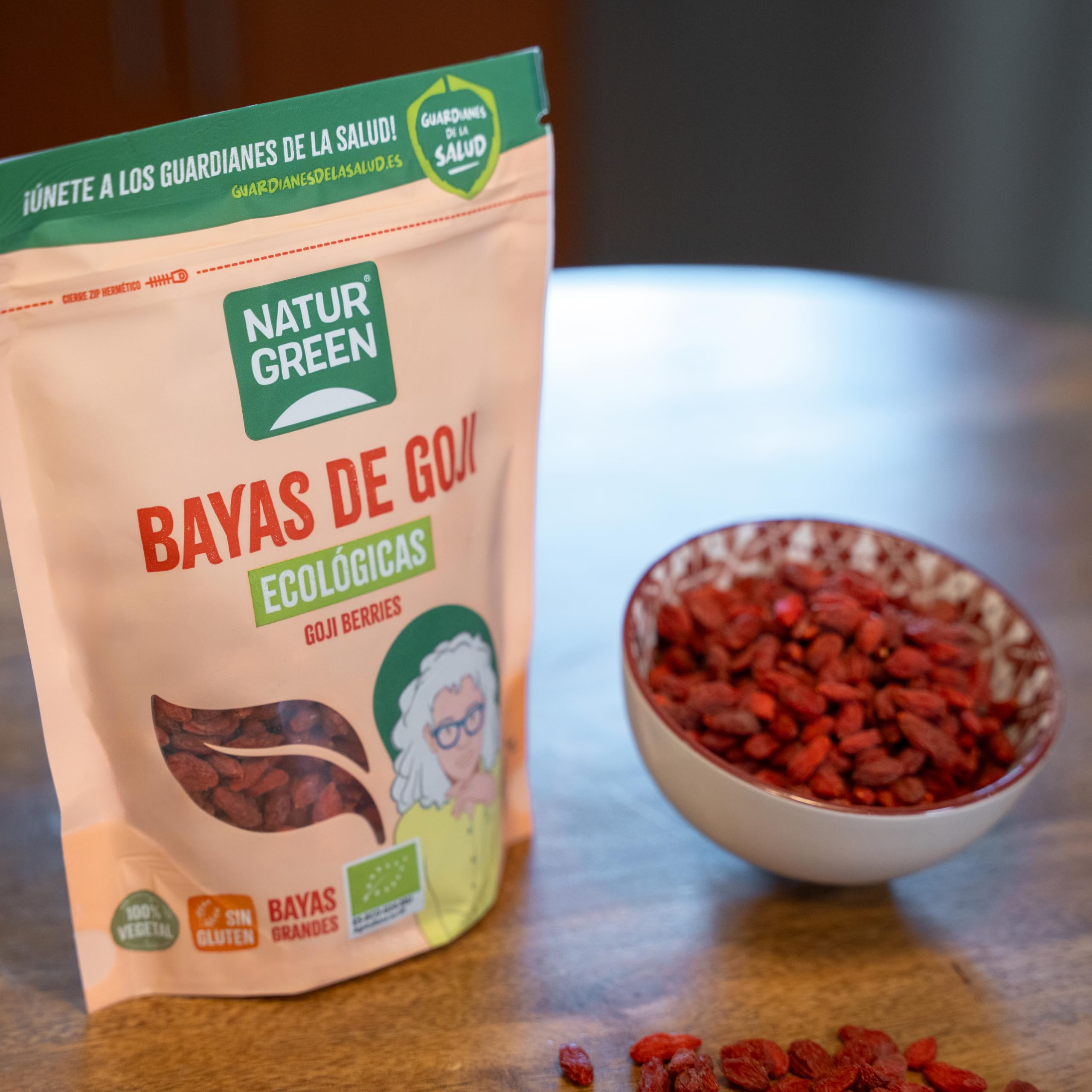 NaturGreen Bayas de Goji Deshidratadas, 200g (Bio)