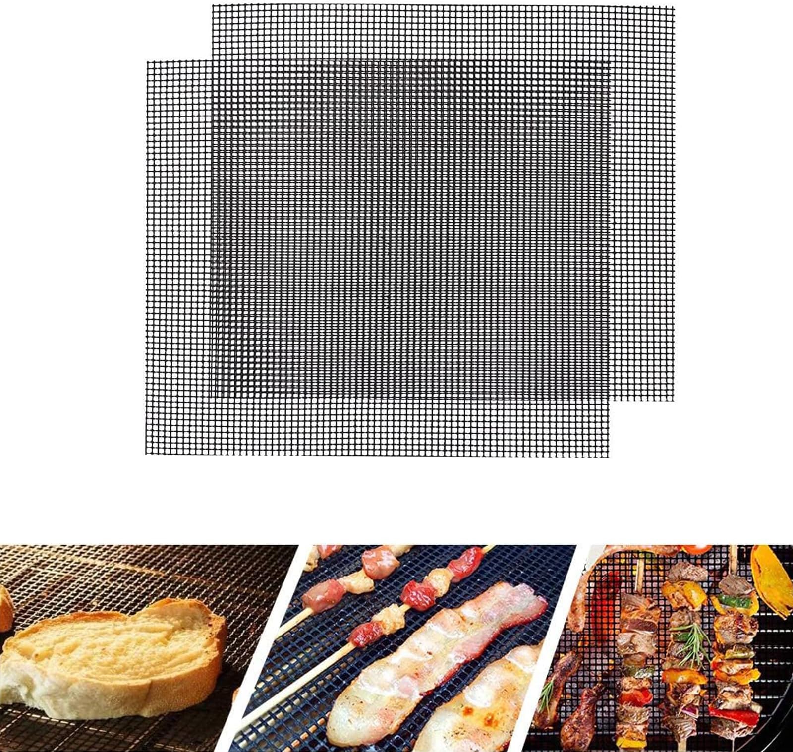 Amazon.co.jp バーベキュー 網 グリルマット くっつかない 繰り返す利用 BBQマット 焼き肉シート 超耐熱260℃ 耐高温