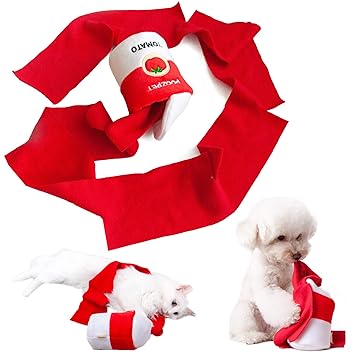 POOZPET Tomato Soup Can Sniffing Game Toy, Tissue Roll Design for Pulling Tearing and Chewing, Interactive Hide-and-Seek Feed Game for Cats and Dogs