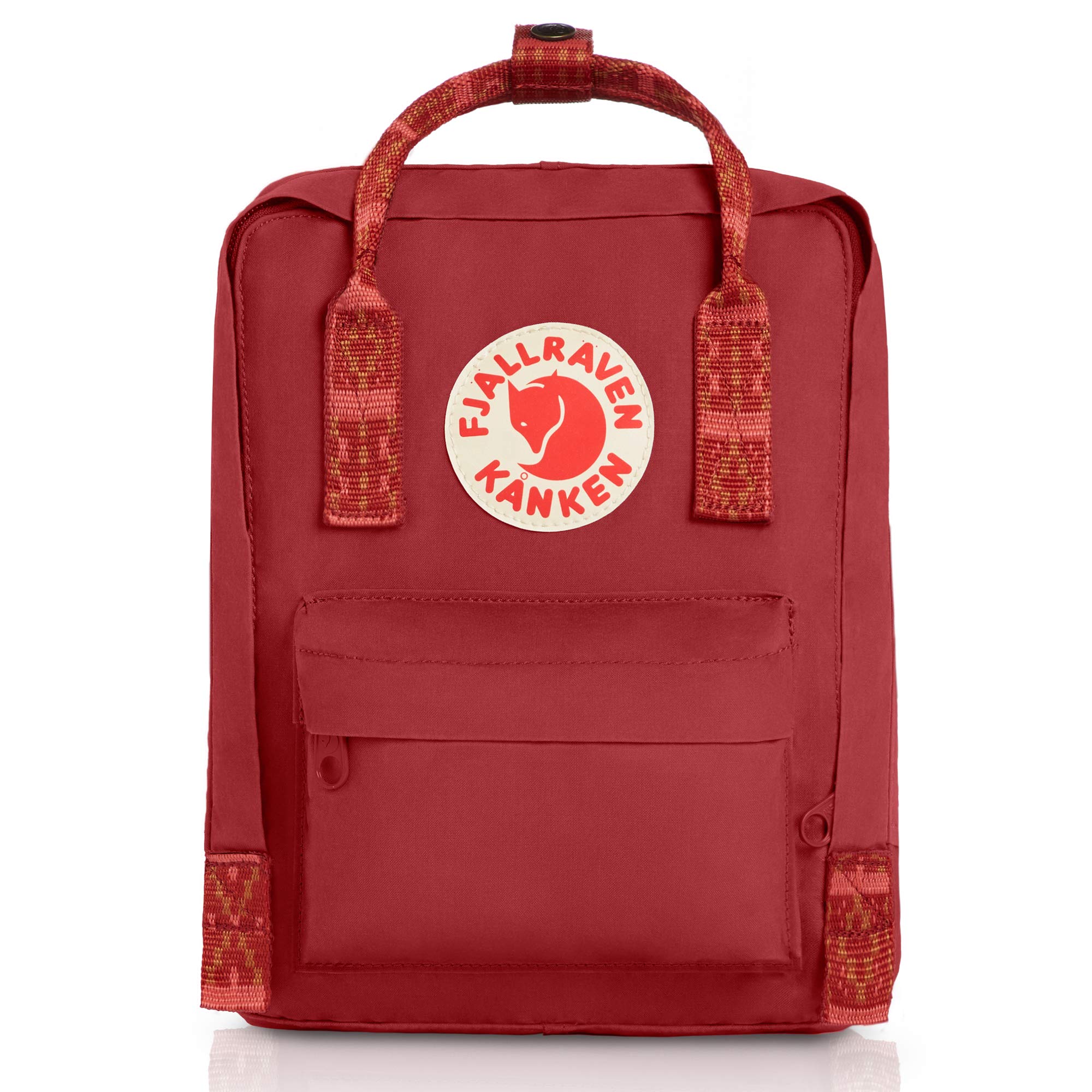Fjallraven K Nken Mini Deep Red Folk Pattern One Size Desertcart