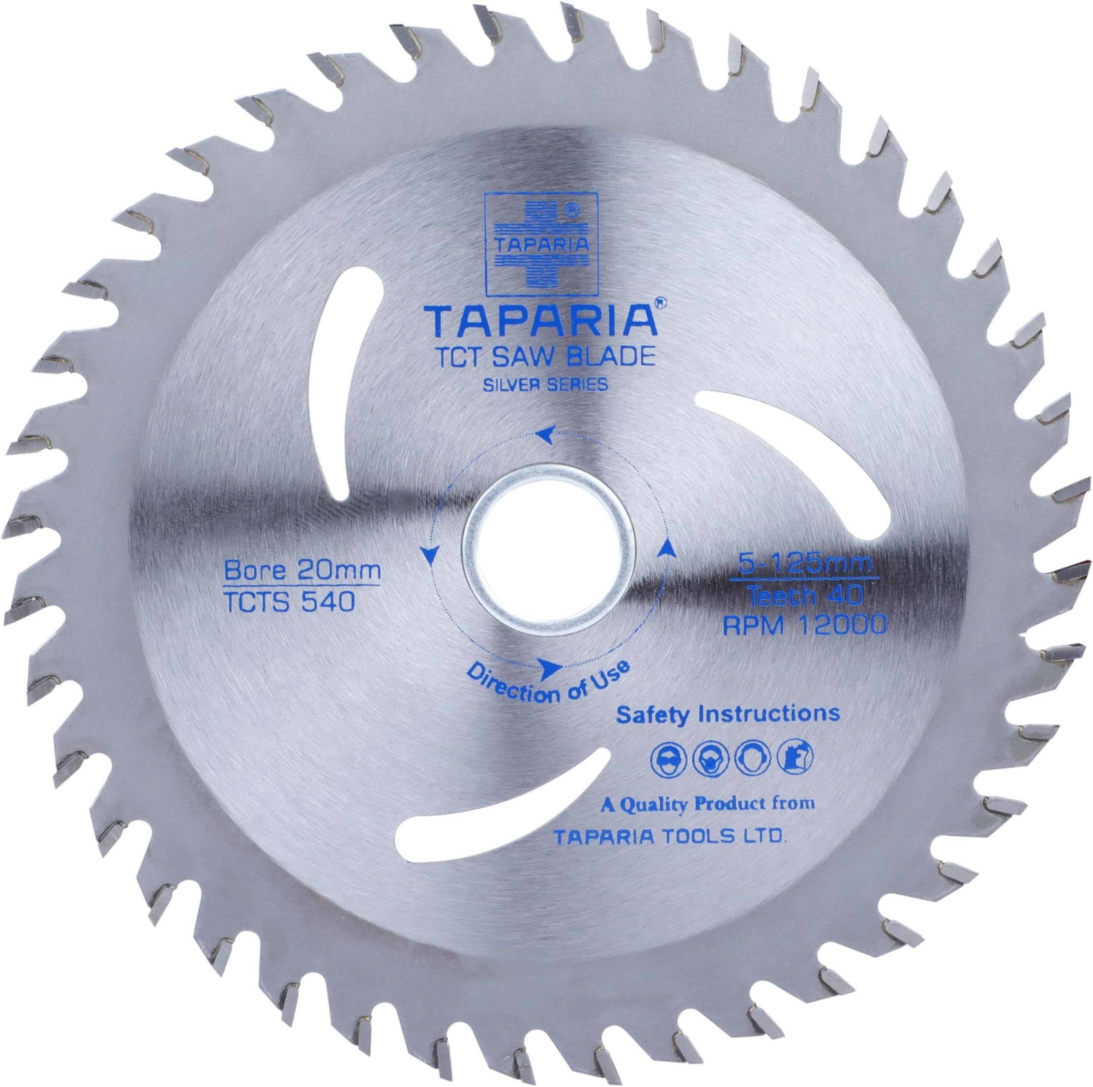Taparia TCTS 540 Steel (125mm) TCT Wood Cutting Blade (Silver)