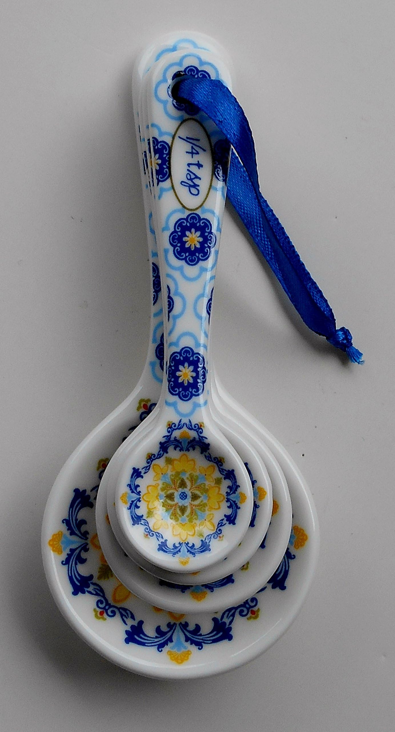 Ceramic Measuring Spoons - Blue