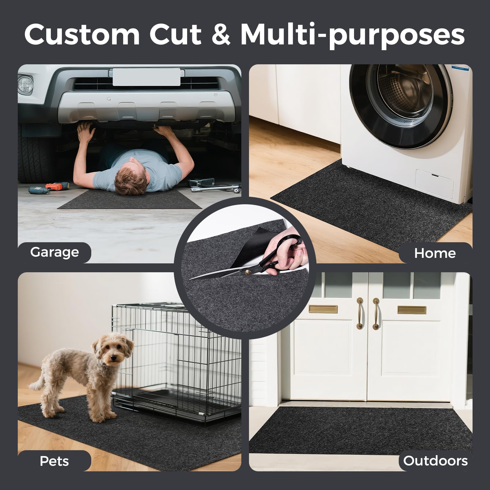 Tapis de Garage en Feutre 152,4 x 91,4 cm