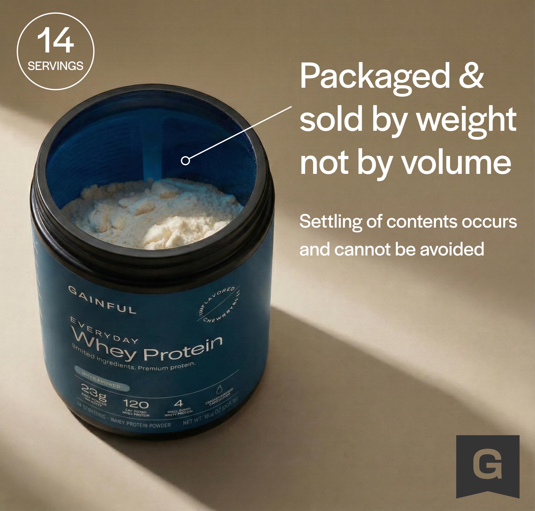 Gainful Collagen Whey Protein Powder, 21g Protein, Unflavored, 14 Servings — Amazon image 10