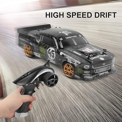 Miniatura 2 de GoolRC Coche de deriva a control remoto, a escala 118, 2.4GHz 4WD 30KMH de alta velocidad RC Racing Car con tira de luz LED para adultos y niños