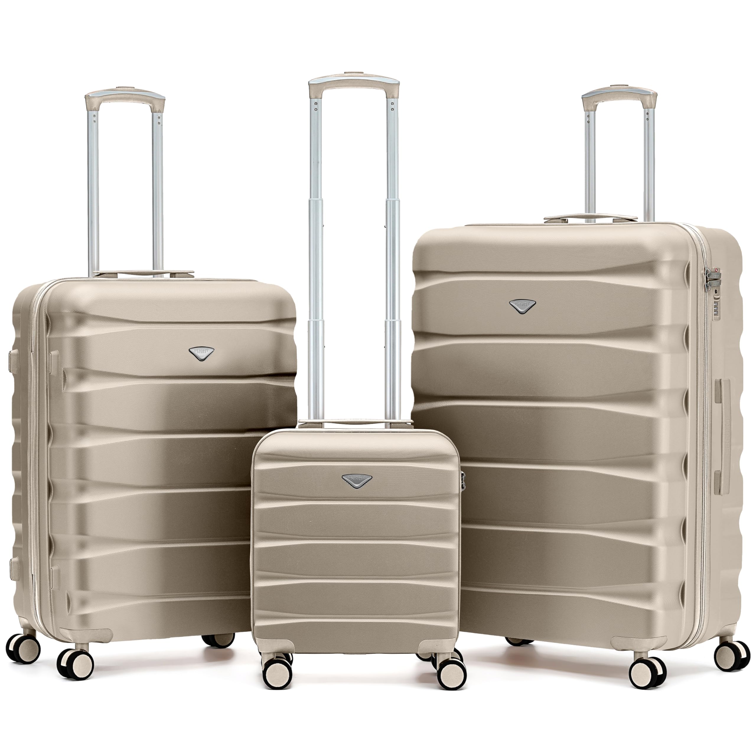 Flight Knight Underseat Cabin Suitcase 45x36x20cm | Free Hand Luggage for EasyJet & Wizz Air | Lightweight ABS Hard Shell with 8 Silent-Glide Spinner Wheels | Max Space Travel Bag — view 167