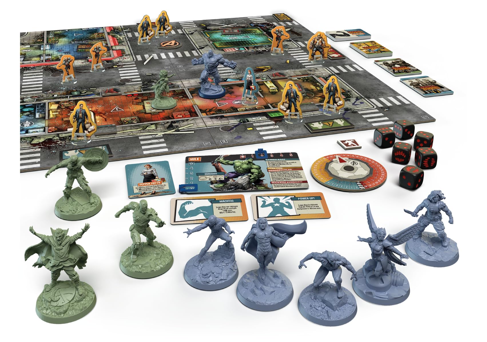 CMON, Marvel Zombies: Heroes' Resistance – gra zombicide, gra konesera, Dungeon Crawler, 1-4 graczy, od 14 lat, 60 minut, niemiecki