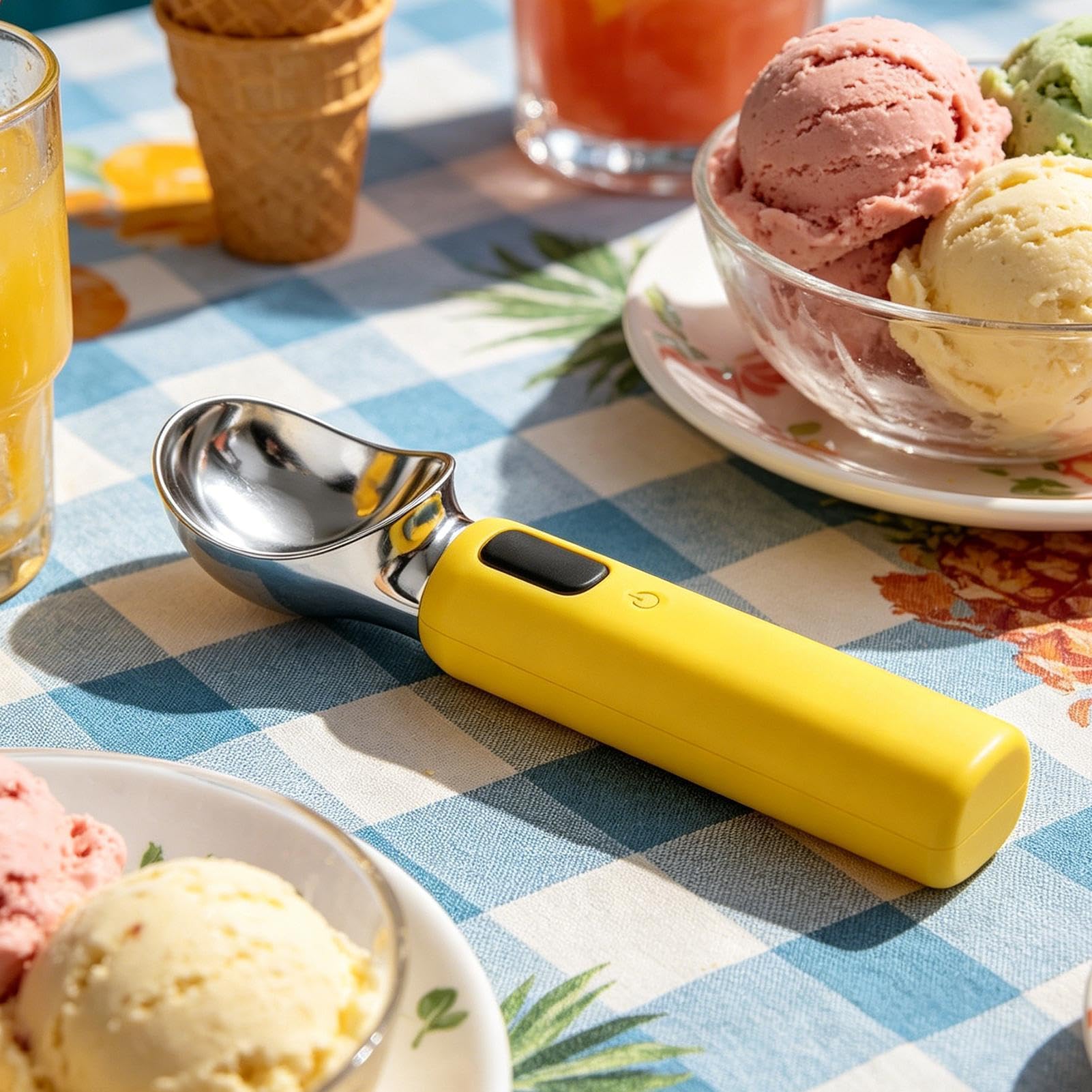 Cuillère à Glace Chauffante Affichage LED ergonomique avec 3 vitesses