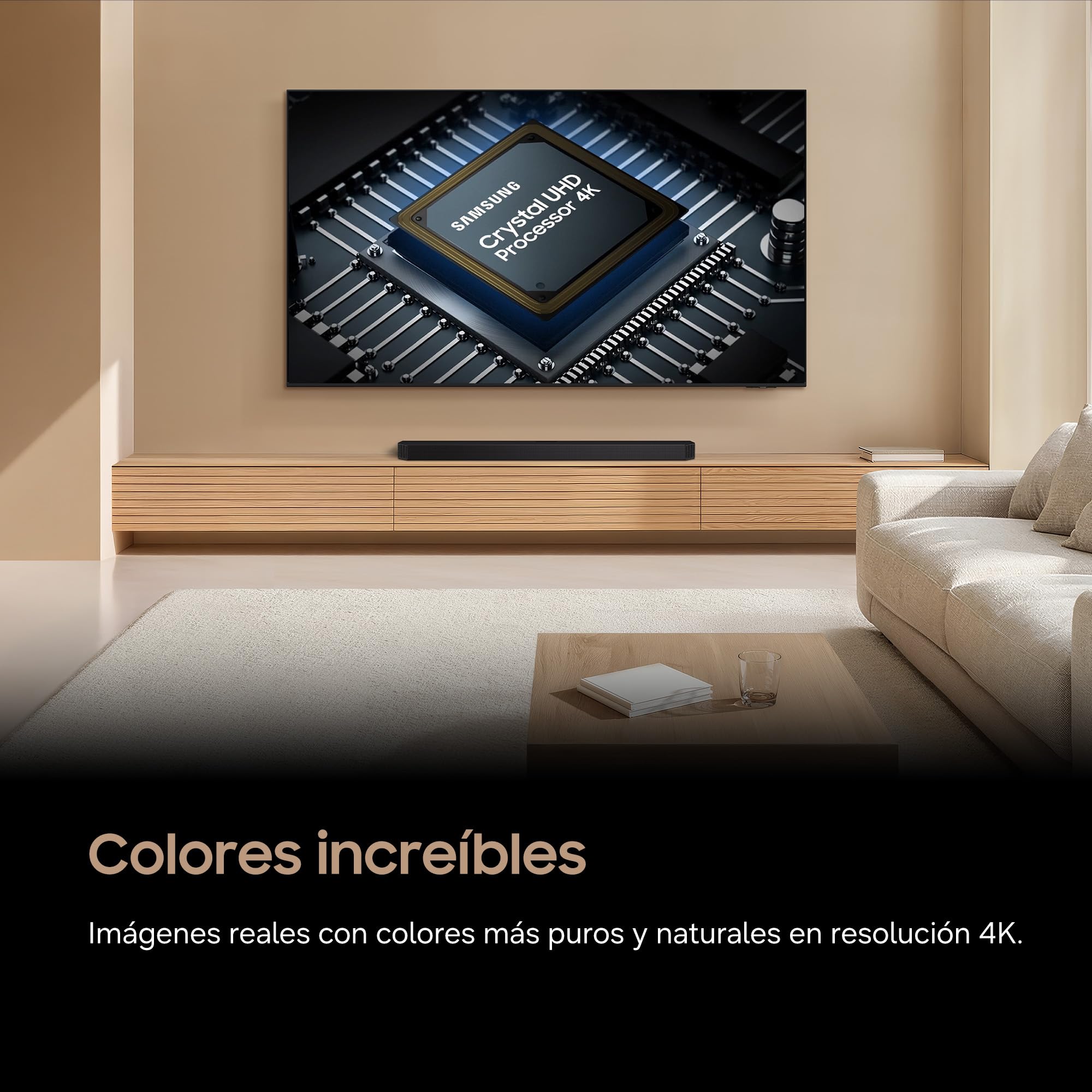 Samsung TV 50 Pulgadas Crystal 4K AI U8075H Smart TV con Vision AI Companion, Crystal Processor 4K, Dynamic Sound Pack TV Plus, Cine y Series