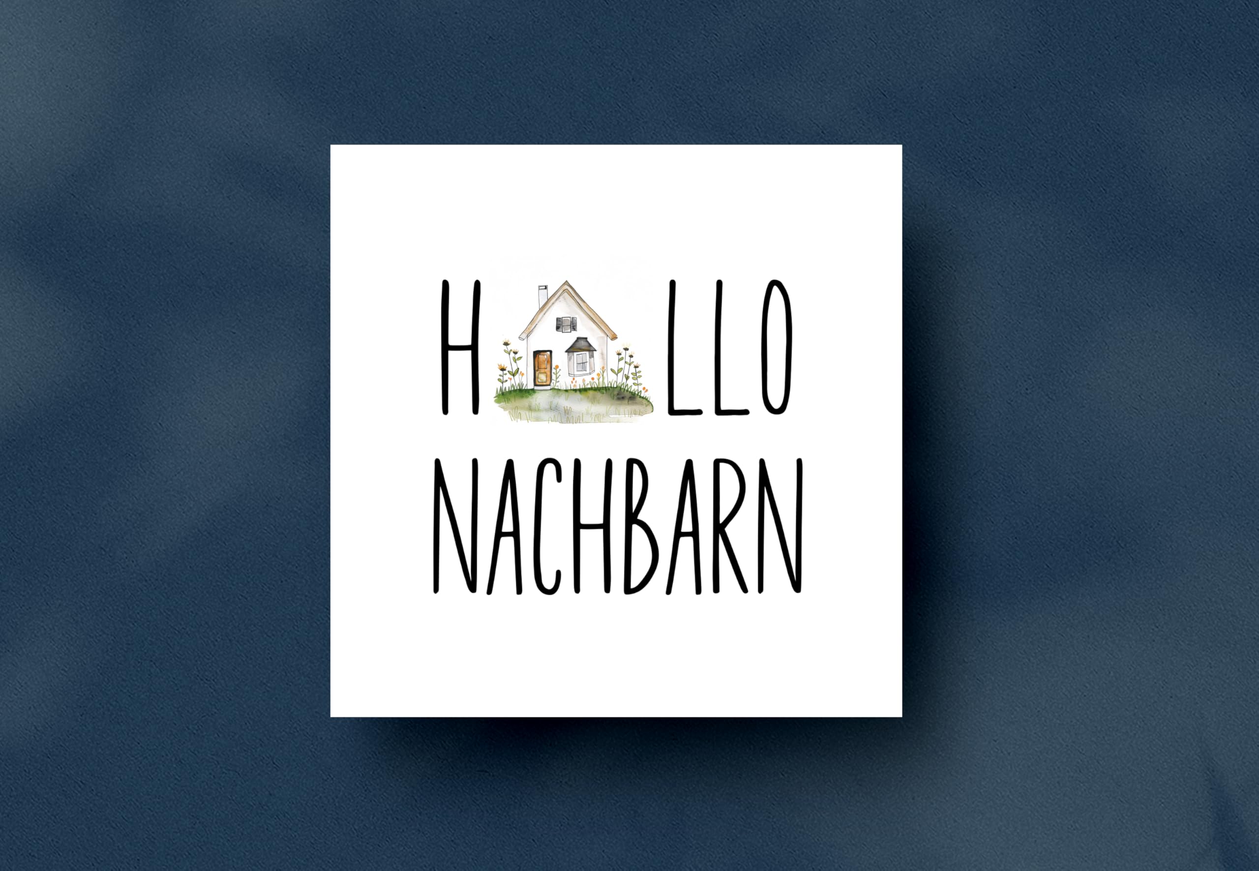 Dankeskarte Für Nachbarn – 12,7 X 17,8 Cm, Mit Aquarell-Design, Blanko Innen Für Persönliche Nachrichten