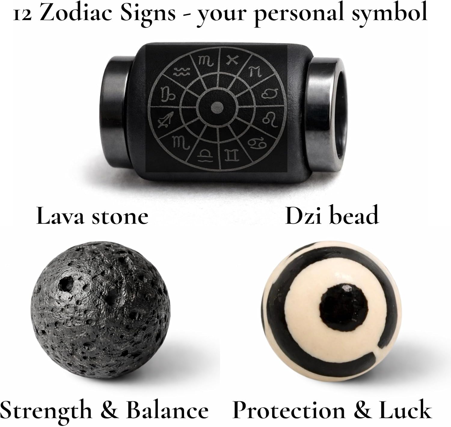 TEJO Men's Zodiac Gemstone Bracelet