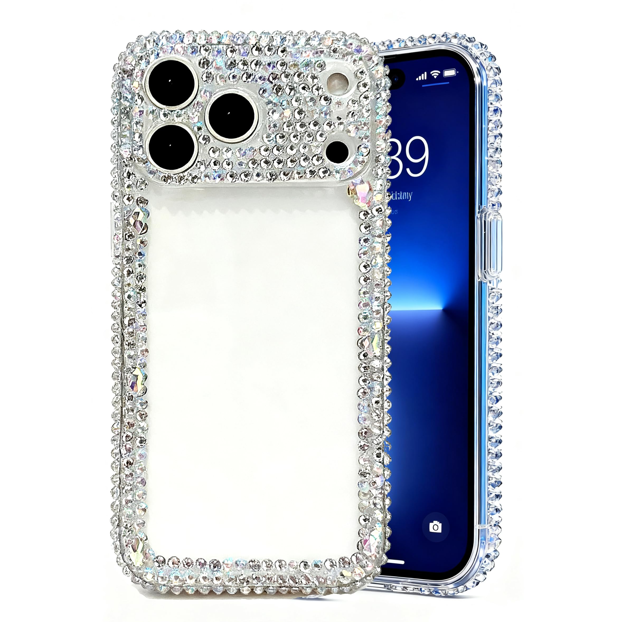 Amazon.co.jp: 対応 iPhone18Pro / 17Proケース ラインストーン