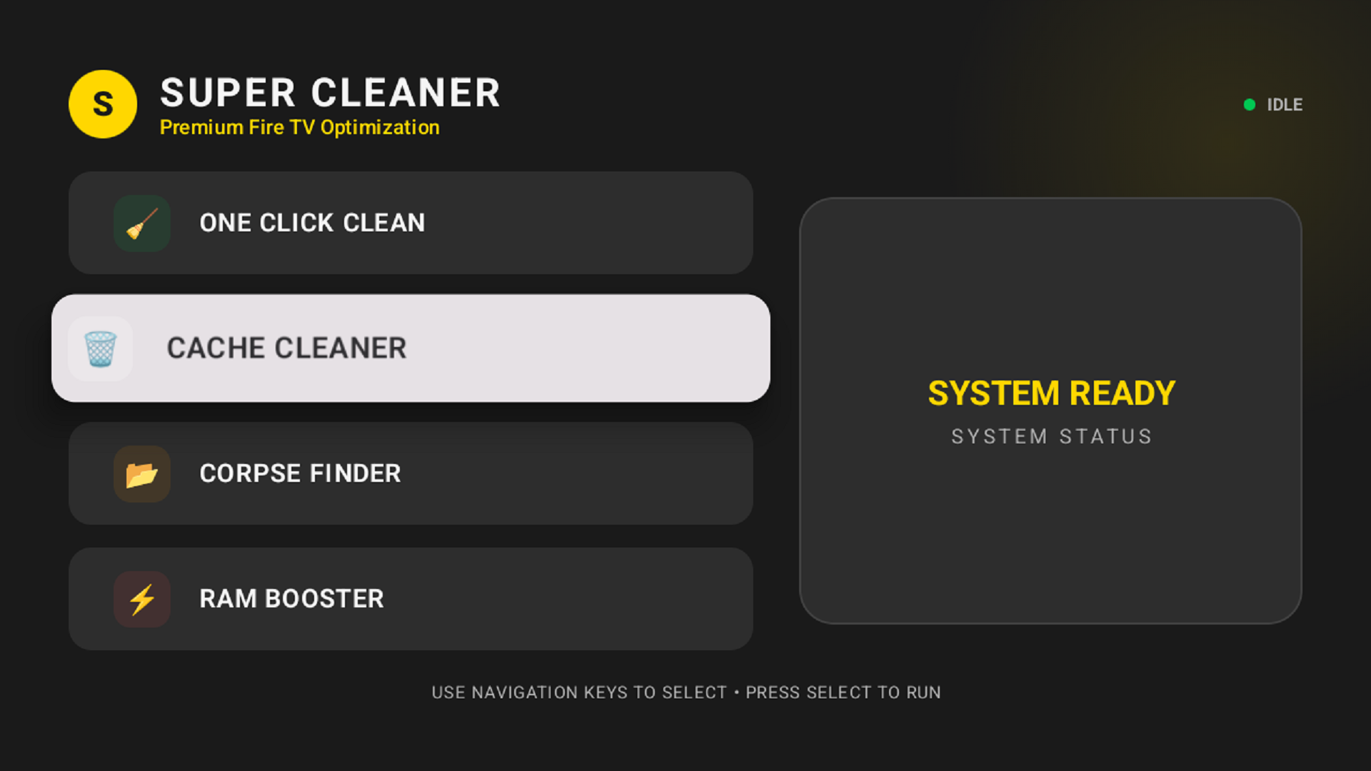 Fire Cache Cleaner Super Cleaner for Fire Stick, Fire TV - Application sur Amazon Appstore