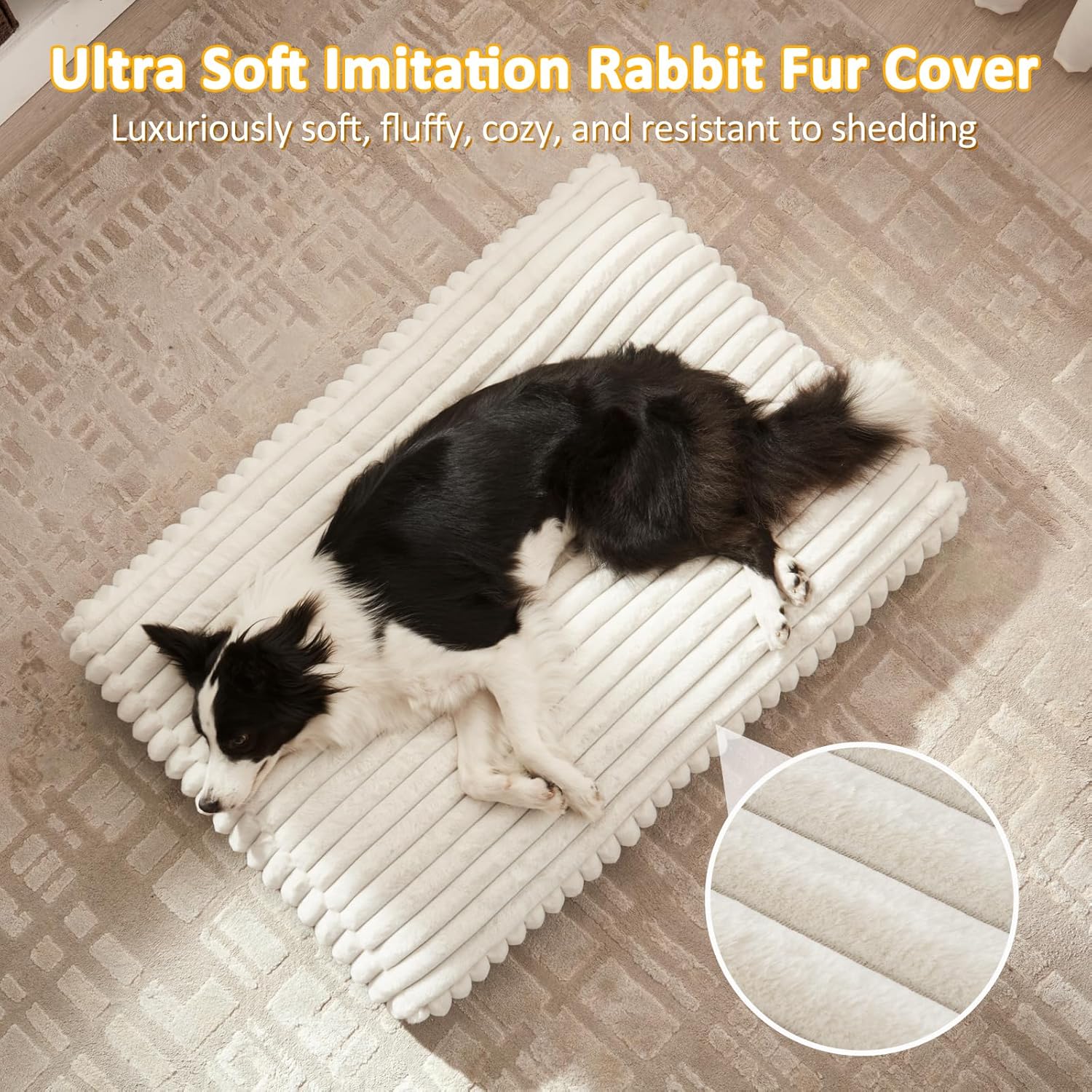 Ultimate Comfort: Review of the Large Cream Dog Bed with Washable Cover