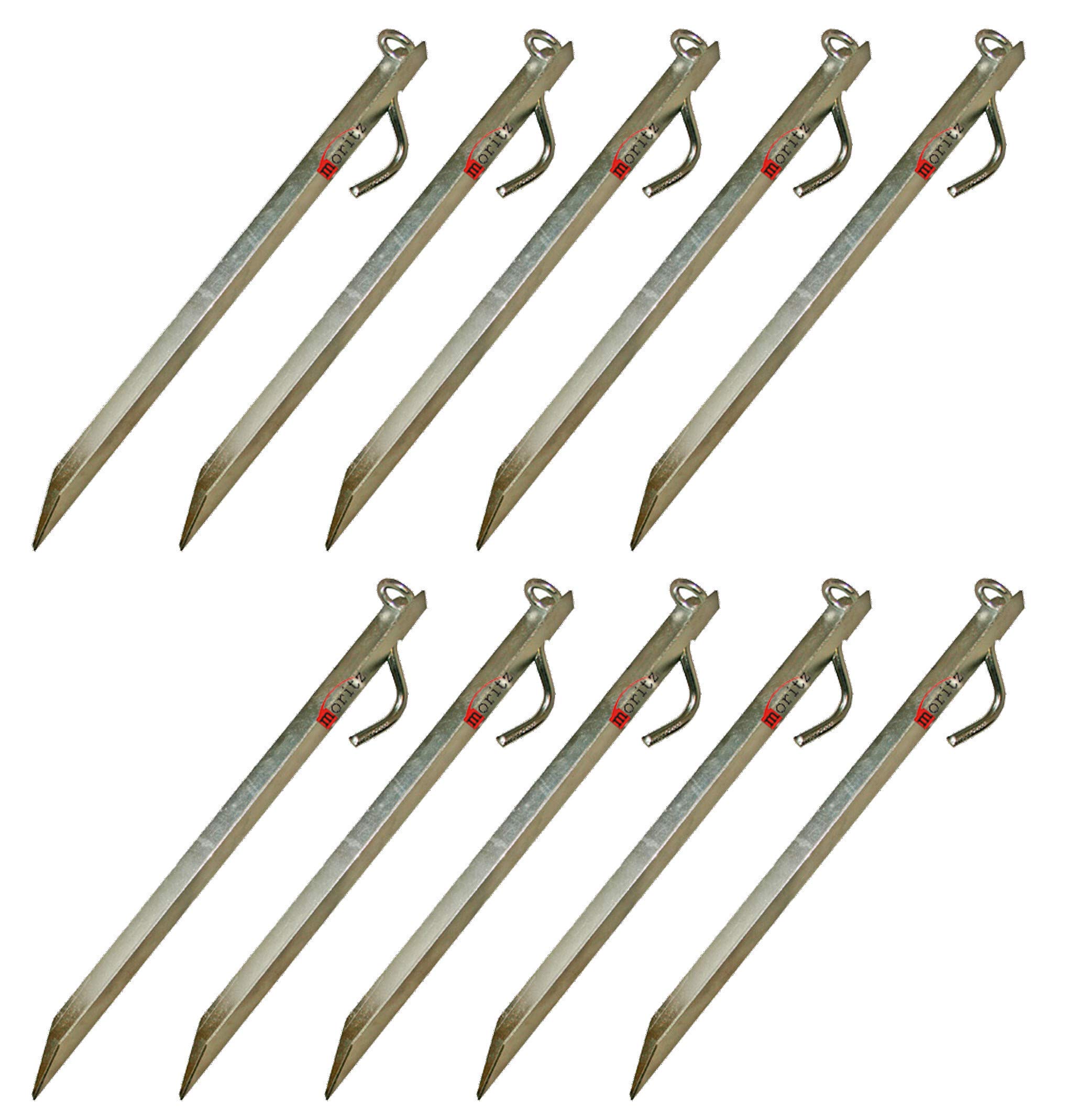 Moritz 10 sztuk śledzi namiotowych Mont Blanc Hering 380 mm zgrzewane oczka ekstra mocne