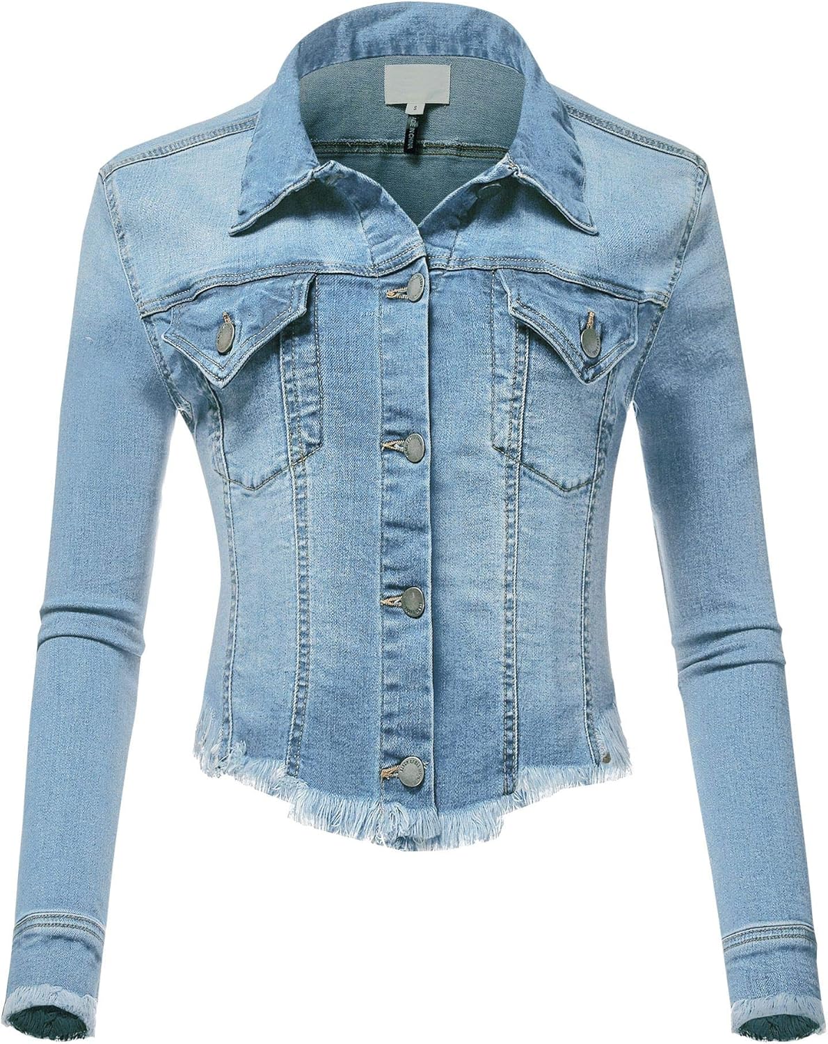 cut jeans jacket