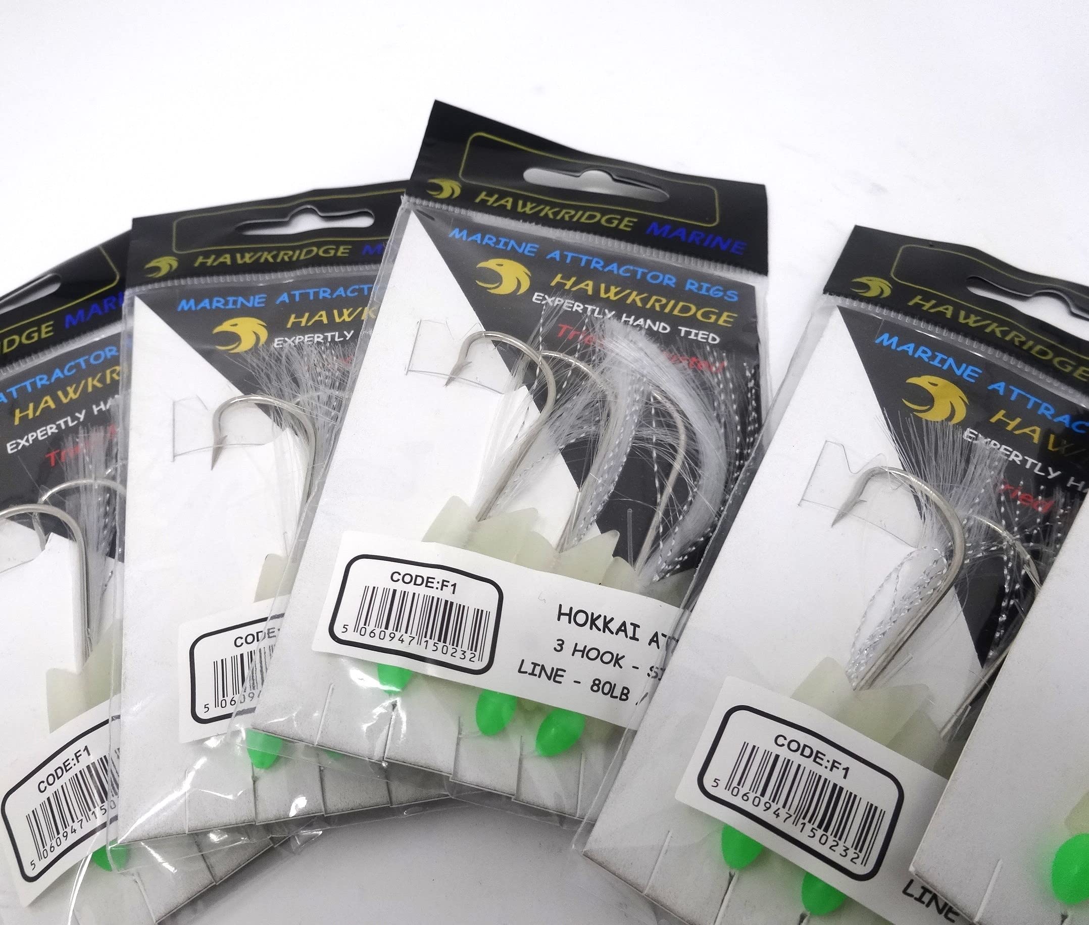Esche Pesca HAWKRIDGE Rig Pro Series | 5 Confezioni 2 Ami Per Surf