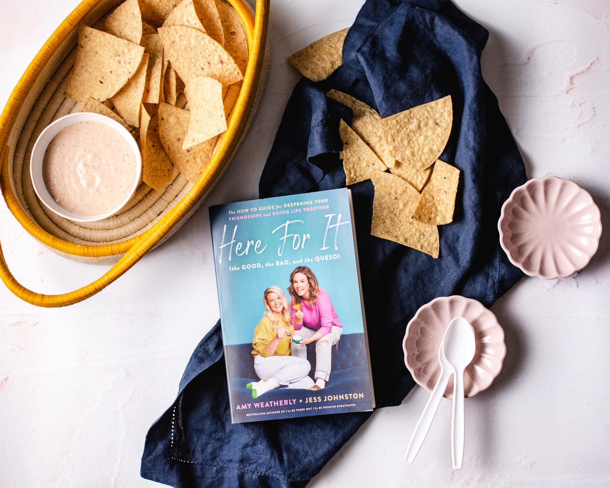 Here For It (the Good, the Bad, and the Queso): The How-To Guide for Deepening Your Friendships and Doing Life Together [Paperback] Weatherly, Amy and Johnston, Jess - PT04