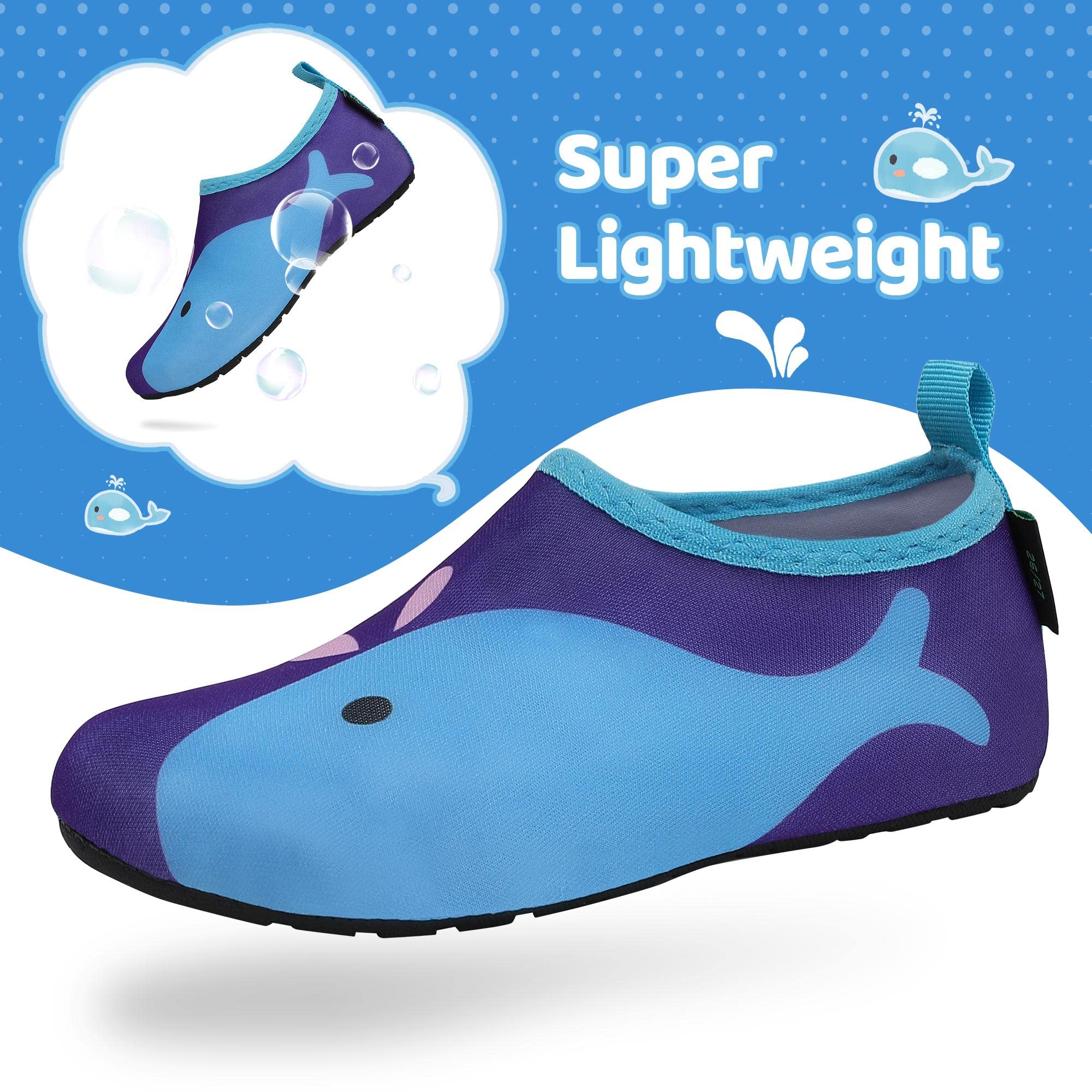 SAGUARO Bambini Ragazze Scarpe da Mare Spiaggia Scarpette da Acqua Scarpe da Immersione per Sportive Acquatici Nuotare Water Shoes