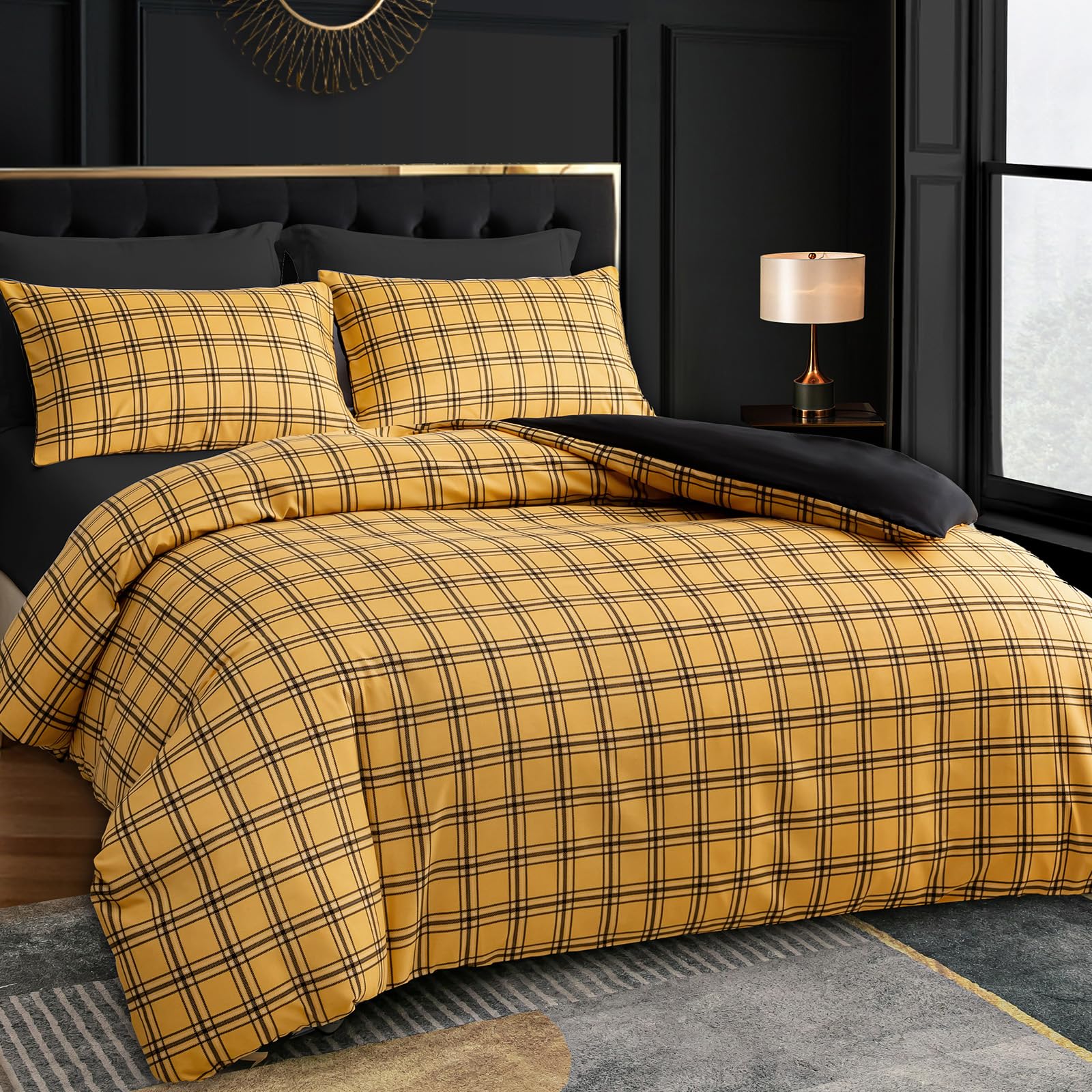 Grace Super King Duvet Set, Premium Microfiber Reversible Superking Duvets Sets (260 x 220 cm) 3 Pcs