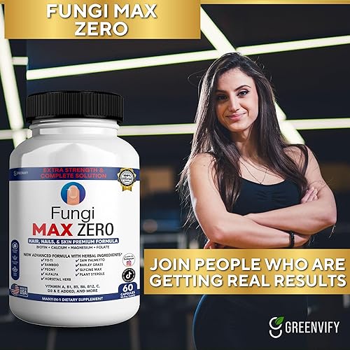 Miniatura 4 de GREENVIFY Suplemento Fungi Max Zero para cabello, uñas y piel. (2)