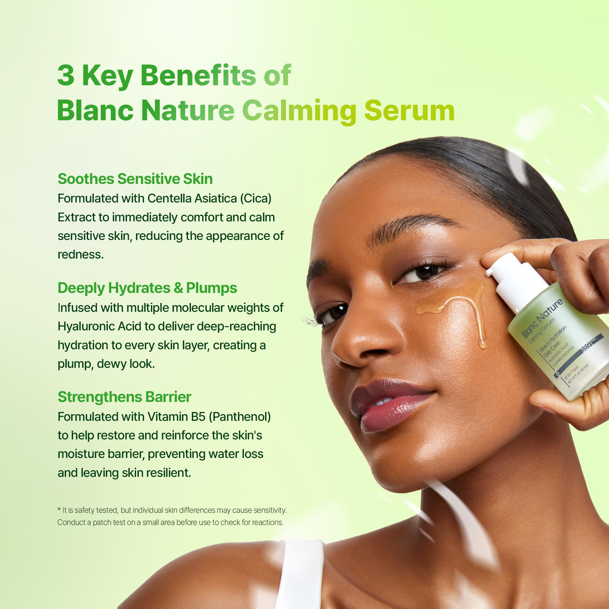 Calming Hydrating Serum with Hyaluronic Acid, Centella Asiatica & Panthenol