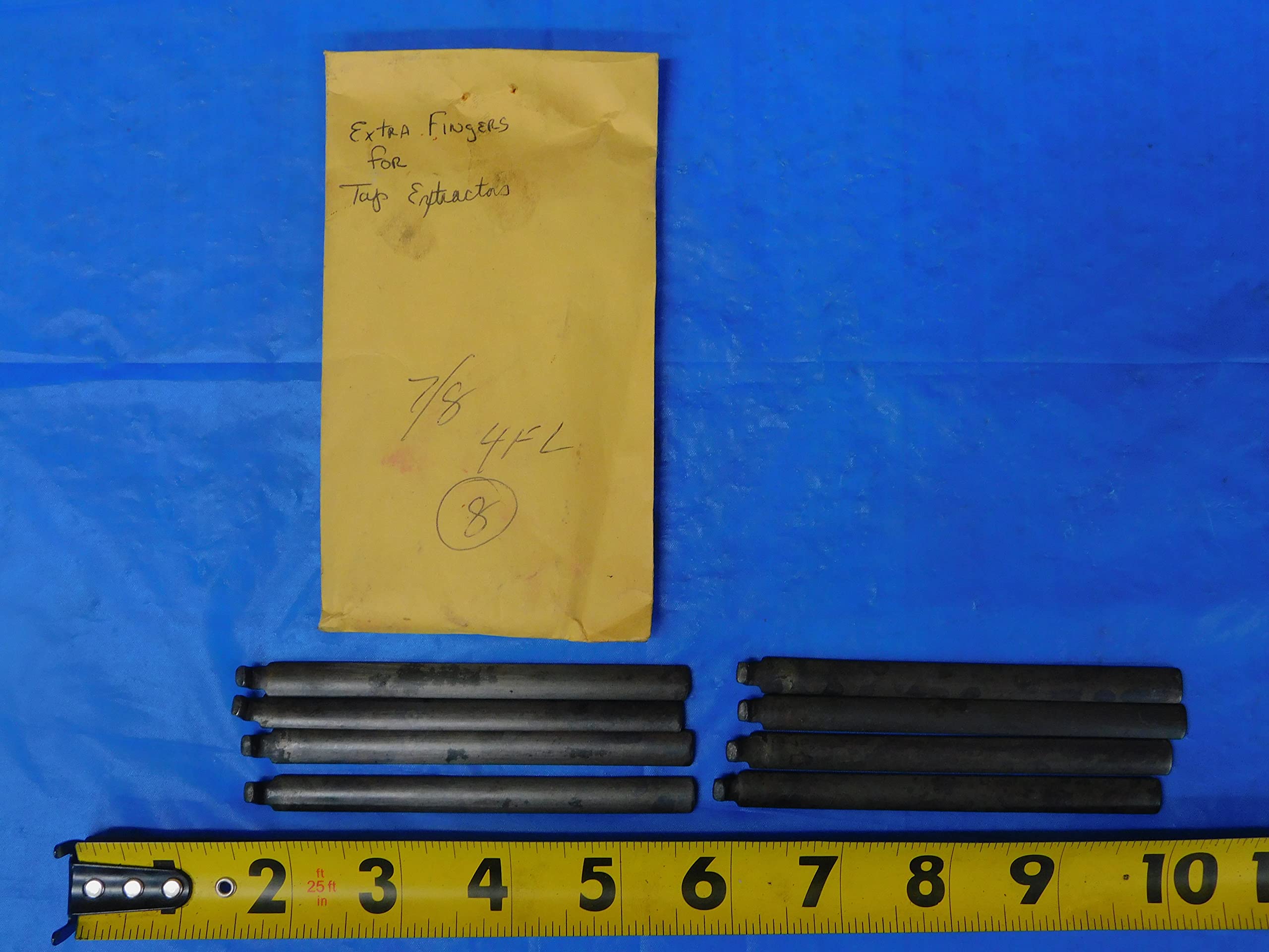8PC LOT of Extra Fingers for TAP EXTRACTORS Size 7/8 4 Flute .875" Walton ? - MB10619BG2