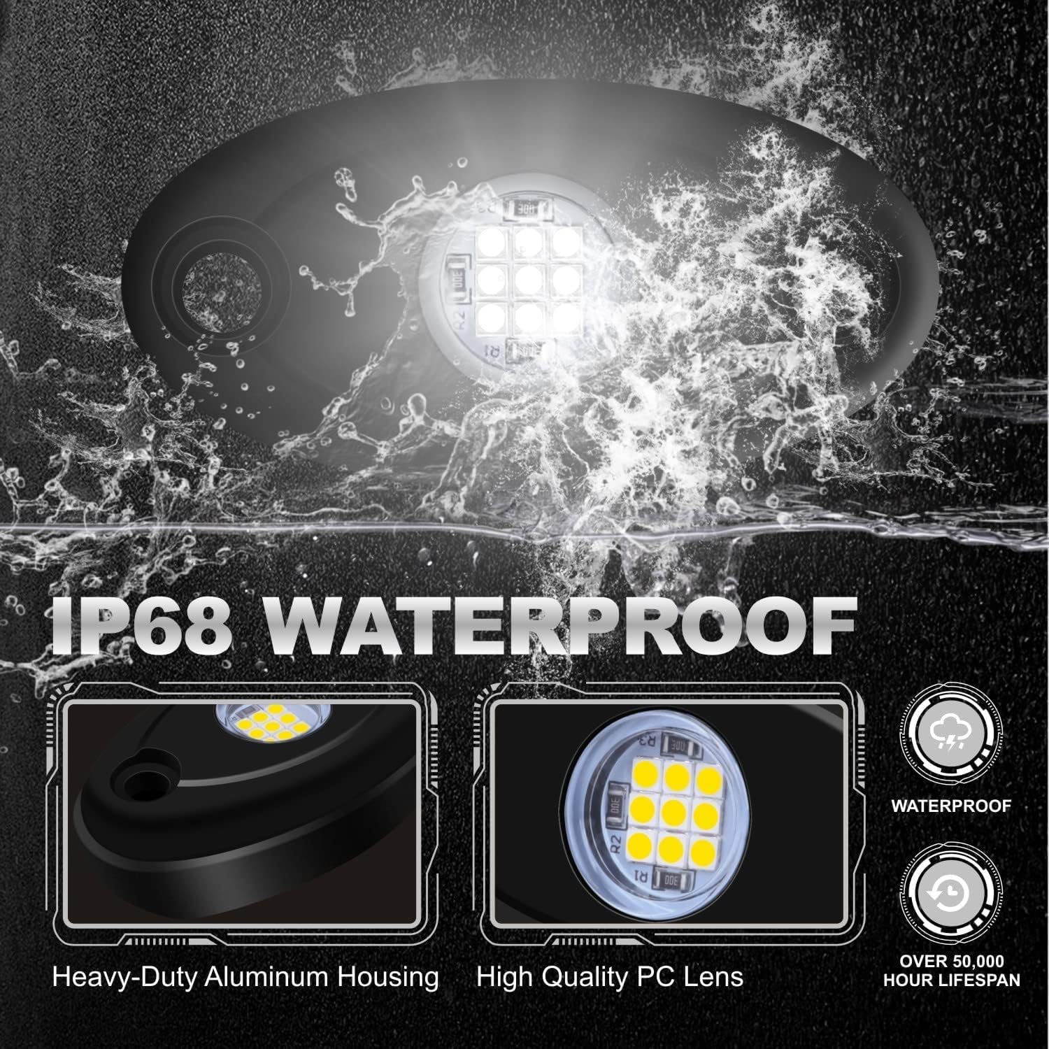 GCD Fits Jeep JT YJ CJ MJ JK JKU Flat Fender Amber Turn Indicators Includet (2) Right and Left