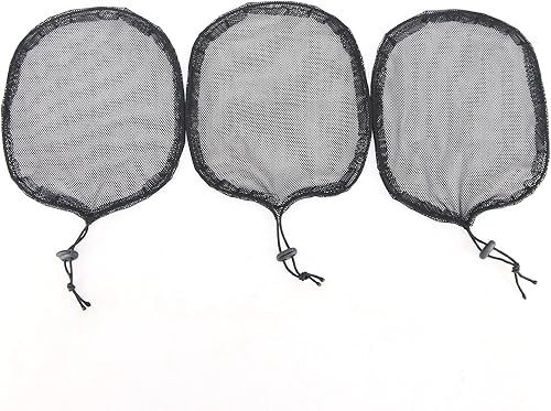 Miniatura 7 de BTWTRY 3 piezas de red de cola de caballo de tejido negro con cordón elástico base elástica para hacer pelucas de cola de caballo afro para mujeres