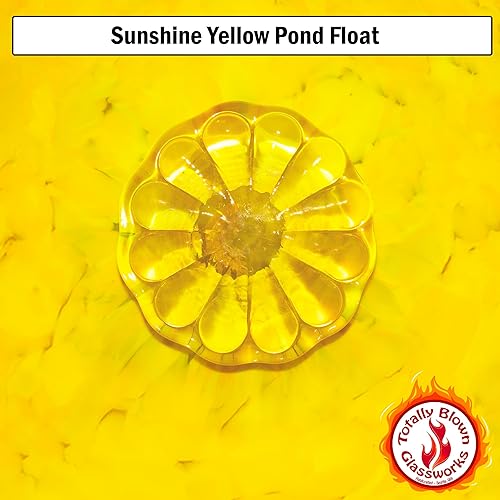 Miniatura 7 de Yellow Pond Floats Balls - Available in 3 inches, 4 inches, 5 inches & 6 inches - Blown Glass - Made in Seattle - Dehanna Jones
