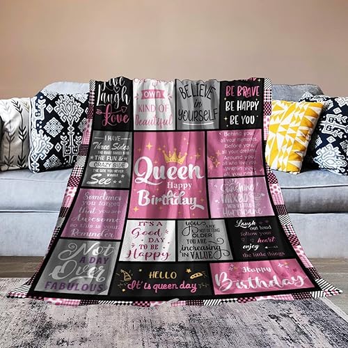 Miniatura 6 de Regalos de cumpleaños número 40 para mujer, manta de 50 x 60 pulgadas, regalos únicos para mujeres de 40 años, regalos divertidos para 40