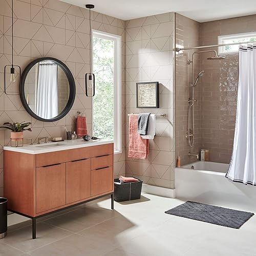 Miniatura 6 de American Standard 9038804.295 Spectra Versa - Sistema de ducha con cabezal de ducha tipo lluvia y cabezal de ducha de mano 1.8 GPM, níquel cepillado