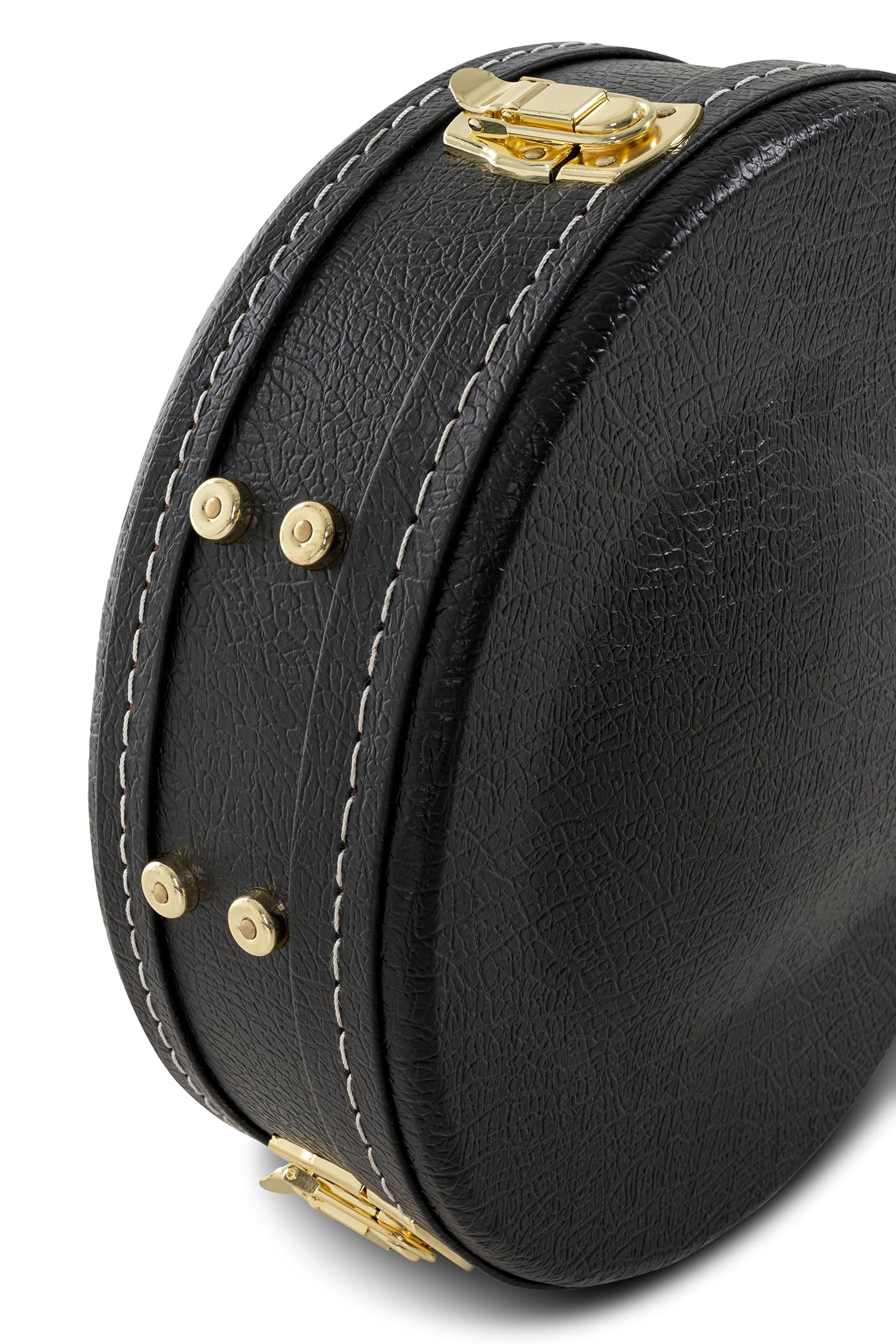 GEWA Custodia per banjo Flat Top Economy - Valigia per banjo a 5 e 6 corde - Anima in legno - 4 serrature cromate - 1 con chiave - Rivestimento in similpelle - Interno in velluto nero
