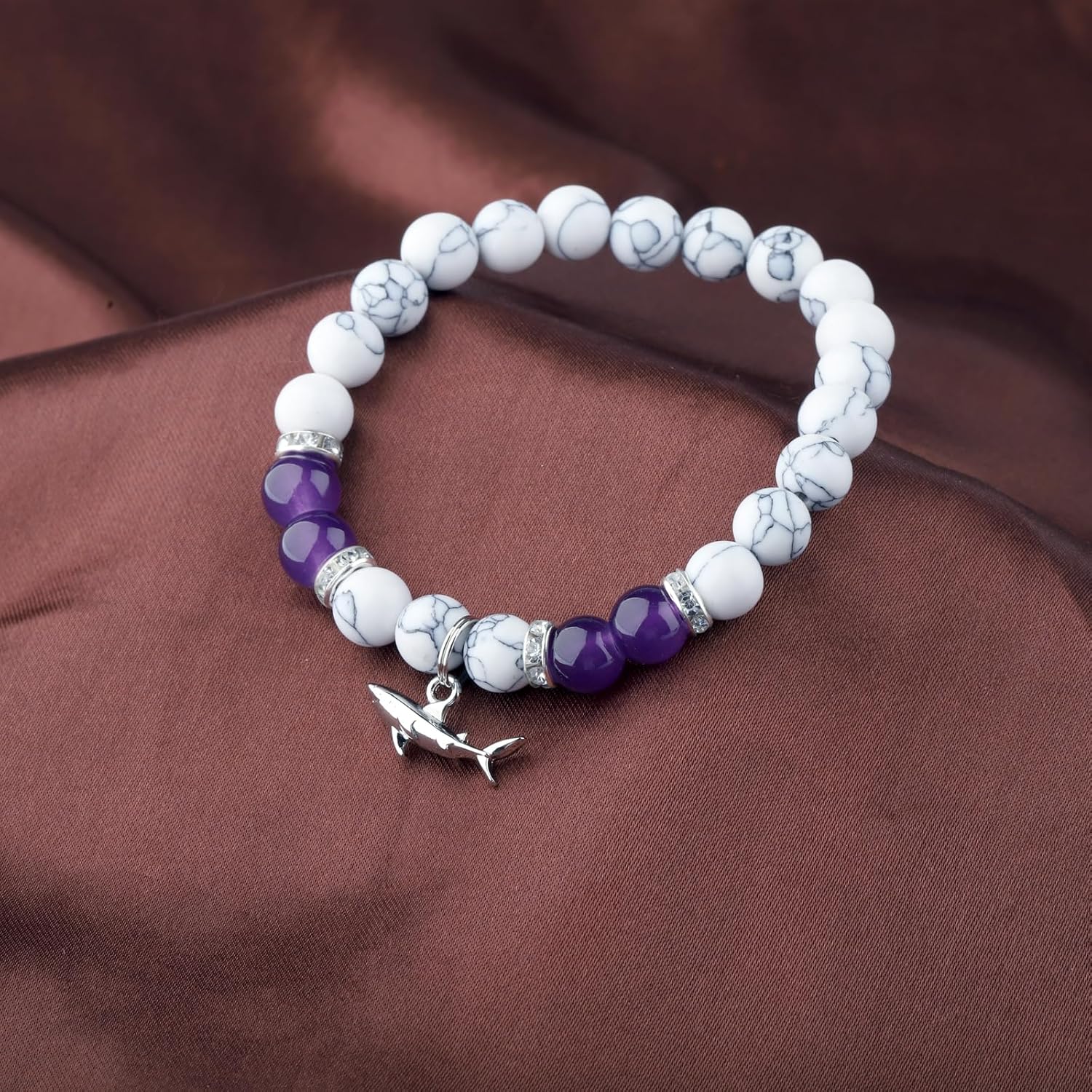 BLEOUK Shark Charm Bracelet Jewelry Themed Gifts Shark Lover Gift Friendship Present Ocean Animals Shark Lover Merch - Image 5