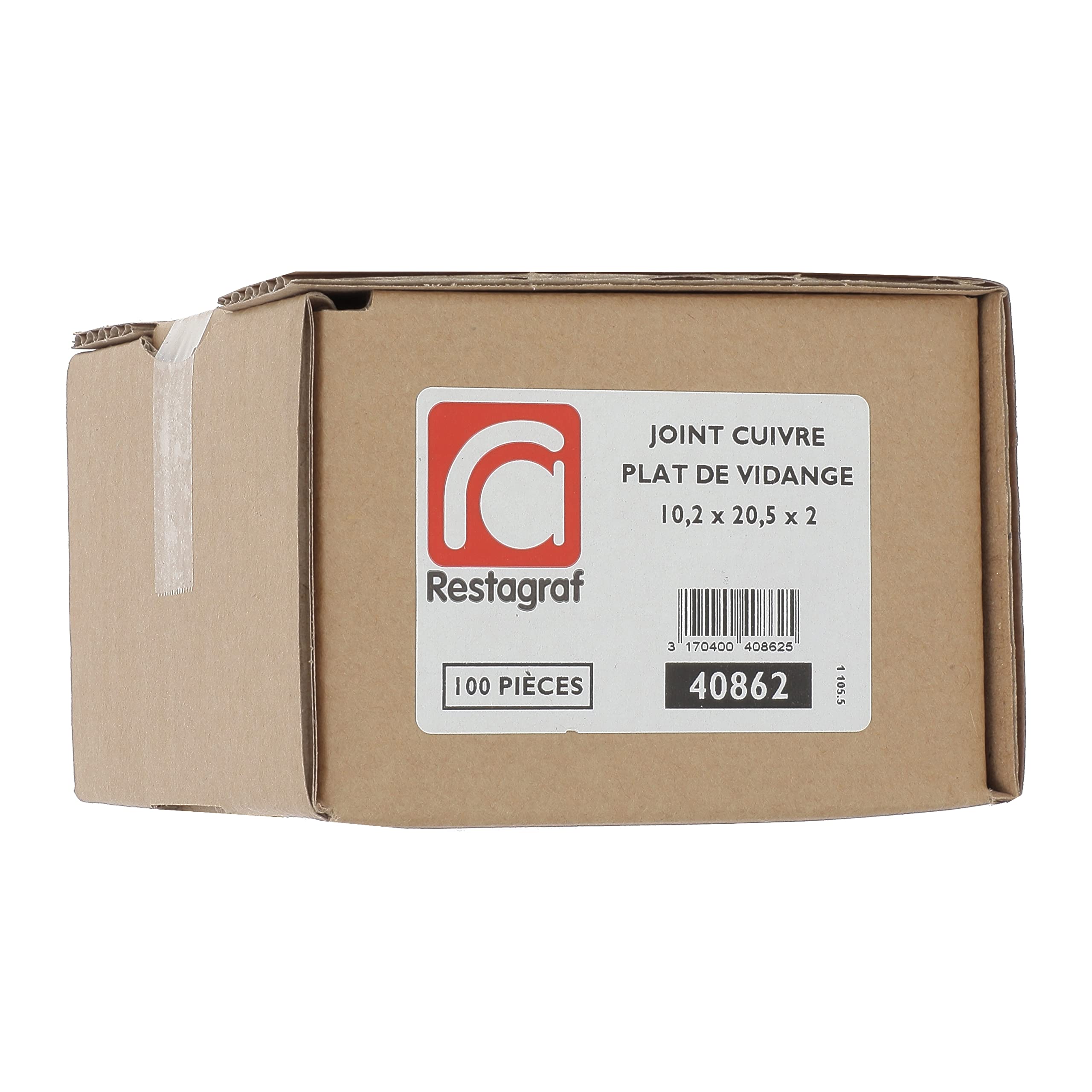 10 Joints Cuivre Bouchon Vidange 16x22x2mm - Compatible Citroën, Peugeot, Renault, Dacia, Mini...