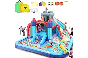 Inflatable Water Slides Park for Kids with Trampoline Area