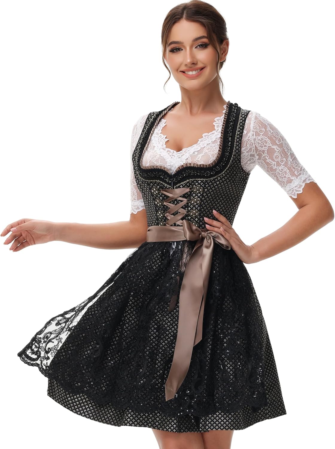 Dirndl midi 65 cm Alfeld tanne jade grünMarjo | Dirndl midi 65 cm Alfeld tanne jade grünMarjo