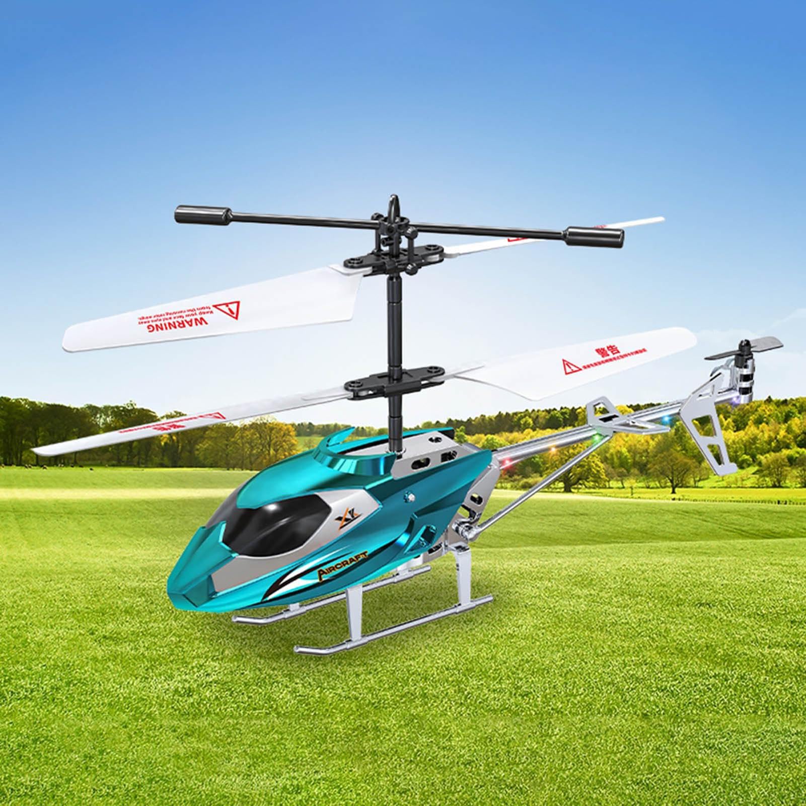Giocattolo per Elicottero Volante - Drone RC telecomandato per Bambini Principianti, Funzione di Atterraggio per Decollo a Tasto Singolo, Elicottero Giroscopico Stabile | Giocattolo aereo da esterno p