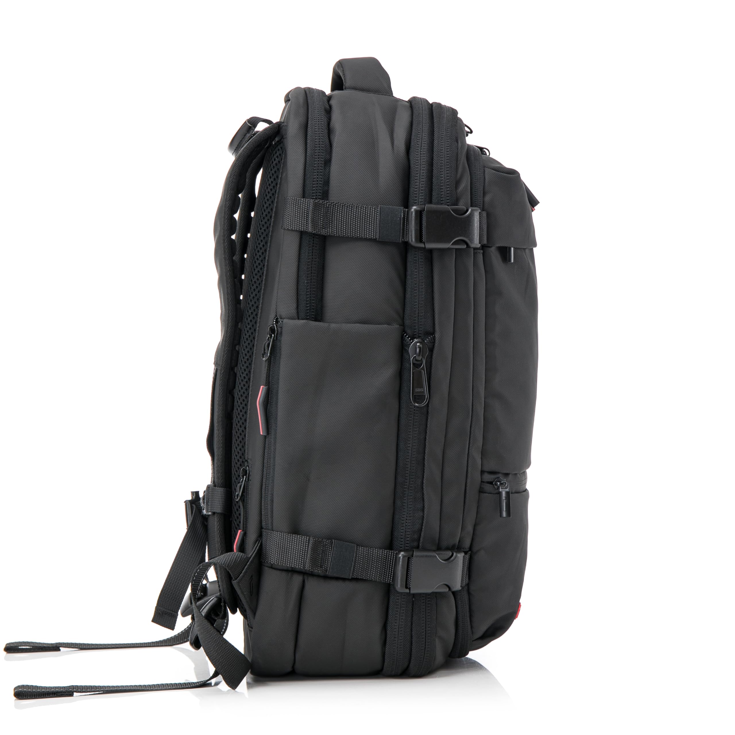 CELIMS - Mochila de viaje al vacío con bomba de aire | Mochila de viaje al vacío | Extensible | Compartimento para ordenador portátil | Cierre de candado TSA | Tejido impermeable | Negro