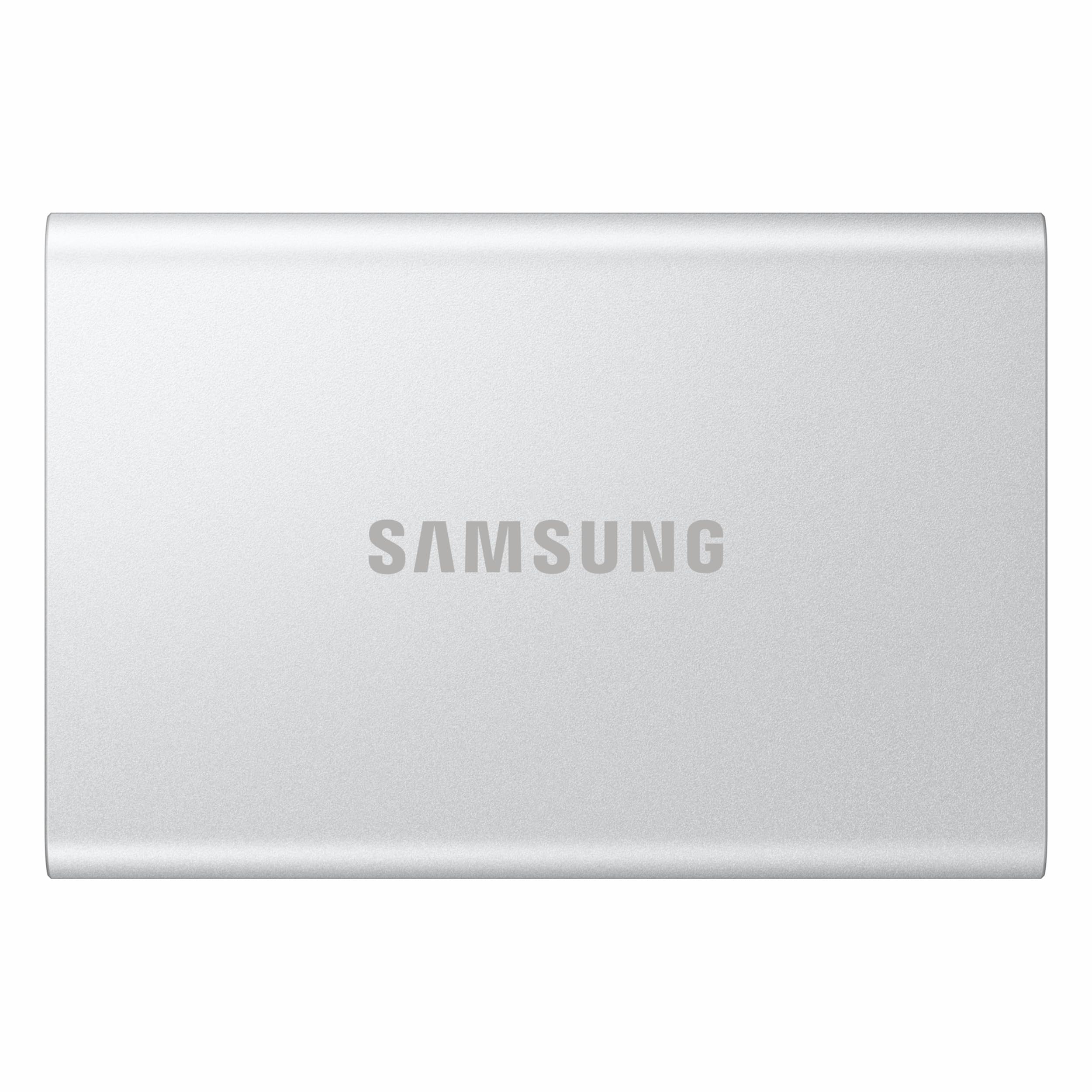 Samsung T7 Resurrected SSD Externo 1TB, hasta 1.050 MB/s, USB 3.2 Gen 2, Resistente a caídas hasta 2 m., para Youtubers, Creadores de Contenido, Data Back up y Gaming, Mac Compatible, MU-PD1T0G