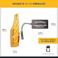 Vista 6 de Zircon Breaker ID Pro 300 Electrical Circuit Breaker Finder Kit — Transmitter, Receiver & Adapters for 120V/240V Systems, Residential & Commercial