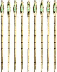 Kit com 4 Tochas de Bambu 130cm para Iluminação e Decoração de Jardim, Festa, Luau e Eventos - AMK