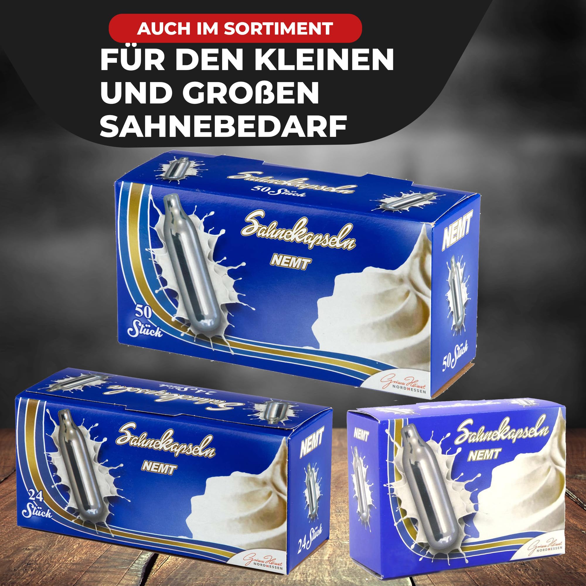NEMT Edelstahl Sahnespender 1 L Schlagsahne Sahnesiphon Silber mit 3 Spritzdüsen und Reinigungsbürste für N2O-Kapseln (Nicht Enthalten) Küche, Haushalt & Wohnen