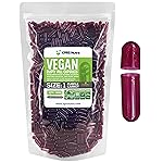 XPRS Nutra Size 1 Empty Capsules - 1000 Count Empty Vegan Capsules - Vegetarian Pills- DIY Vegetable Capsule Filling- Veggie Pill Caps for Do-It-Yourself Supplements (Purple Carrot)