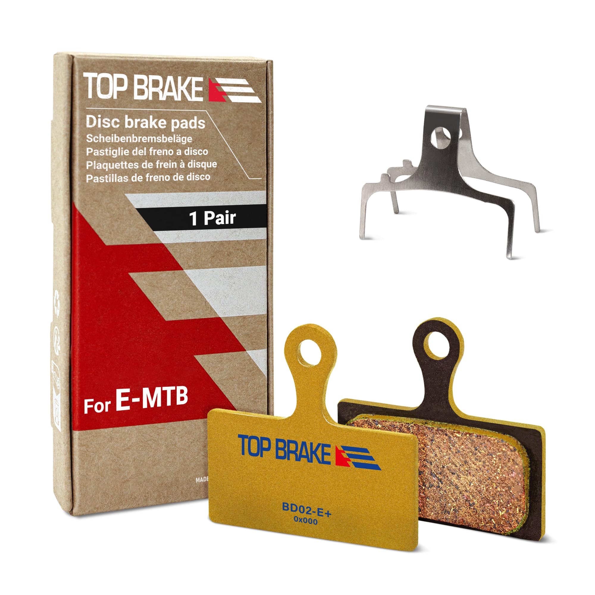 TOP BRAKE Pastiglie freno a disco compatibili con Deore M6000, Deore XT M8100, XTR M9000, Alfine S7000, SLX M7000, Road CX75 | MTB eMTB Downhill Trail All mountain Cycling