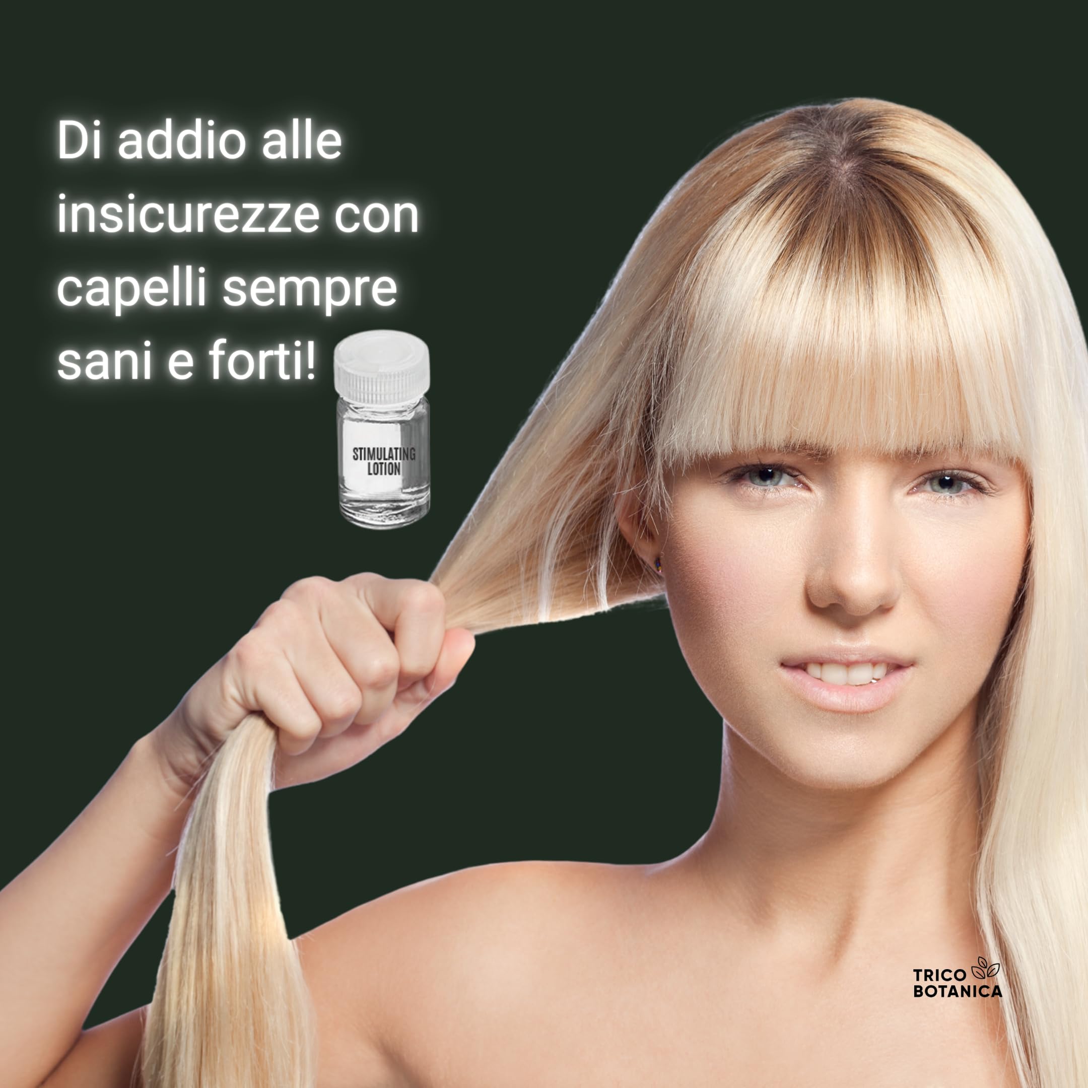 TRICOBOTANICA - Fiale Anticaduta Capelli Donna Rinforzante per capelli fragili - Utilizzalo Anche Come Lozione Densificante Per La Ricrescita Capelli Uomo
